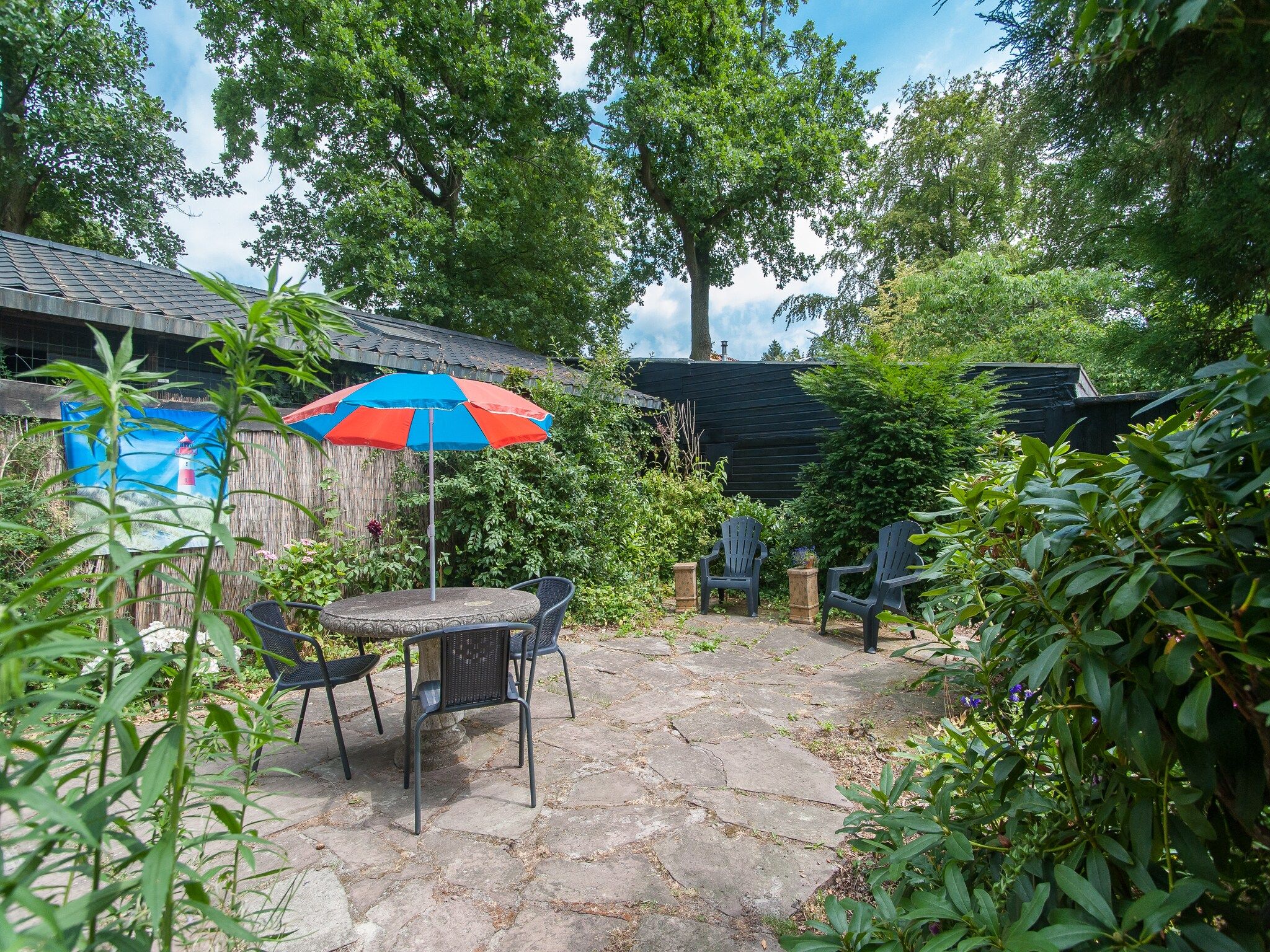 De tuin van Het Roefje in Bergen