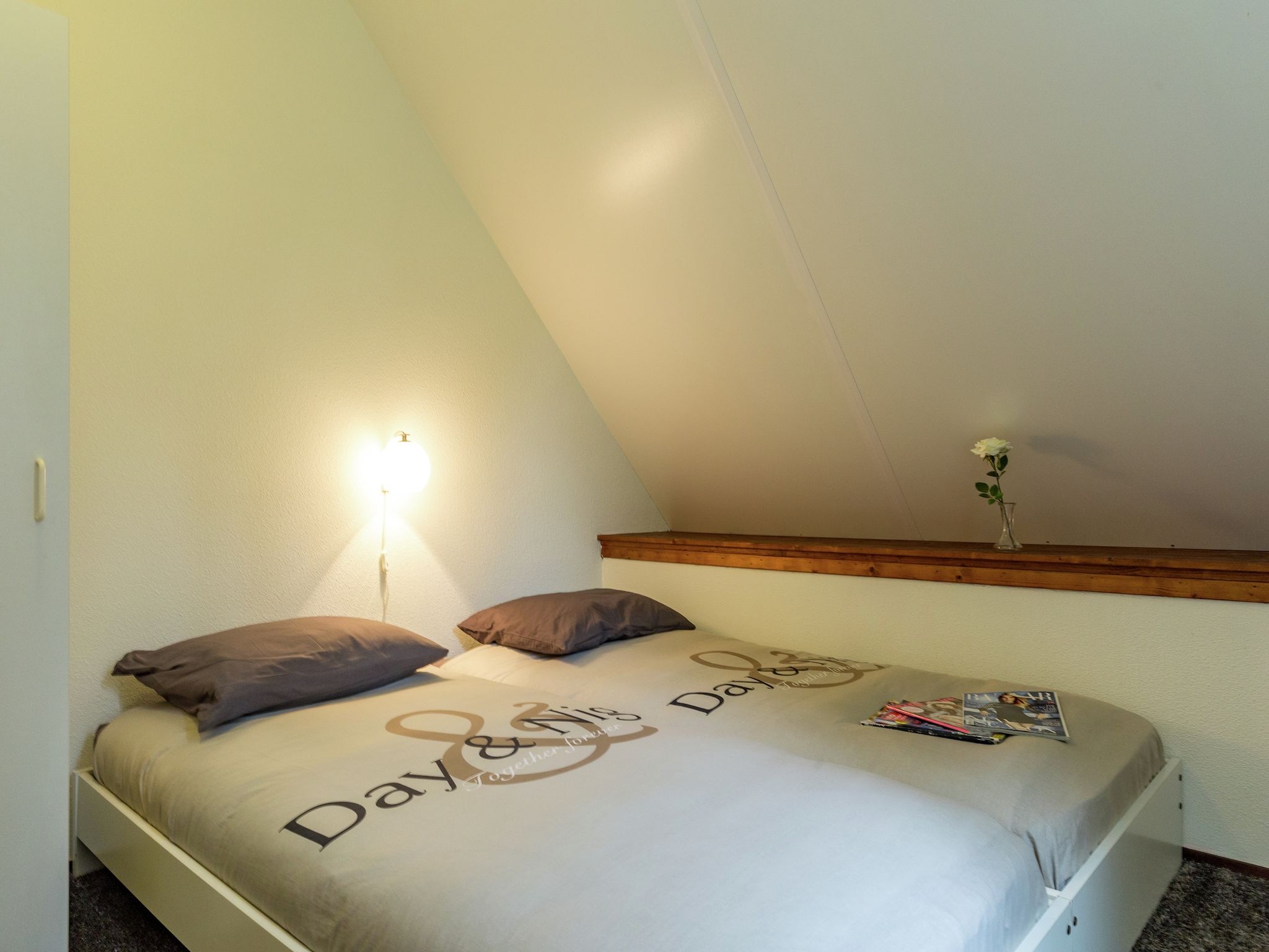 Een slaapkamer van Het Karreveld in Zonnemaire