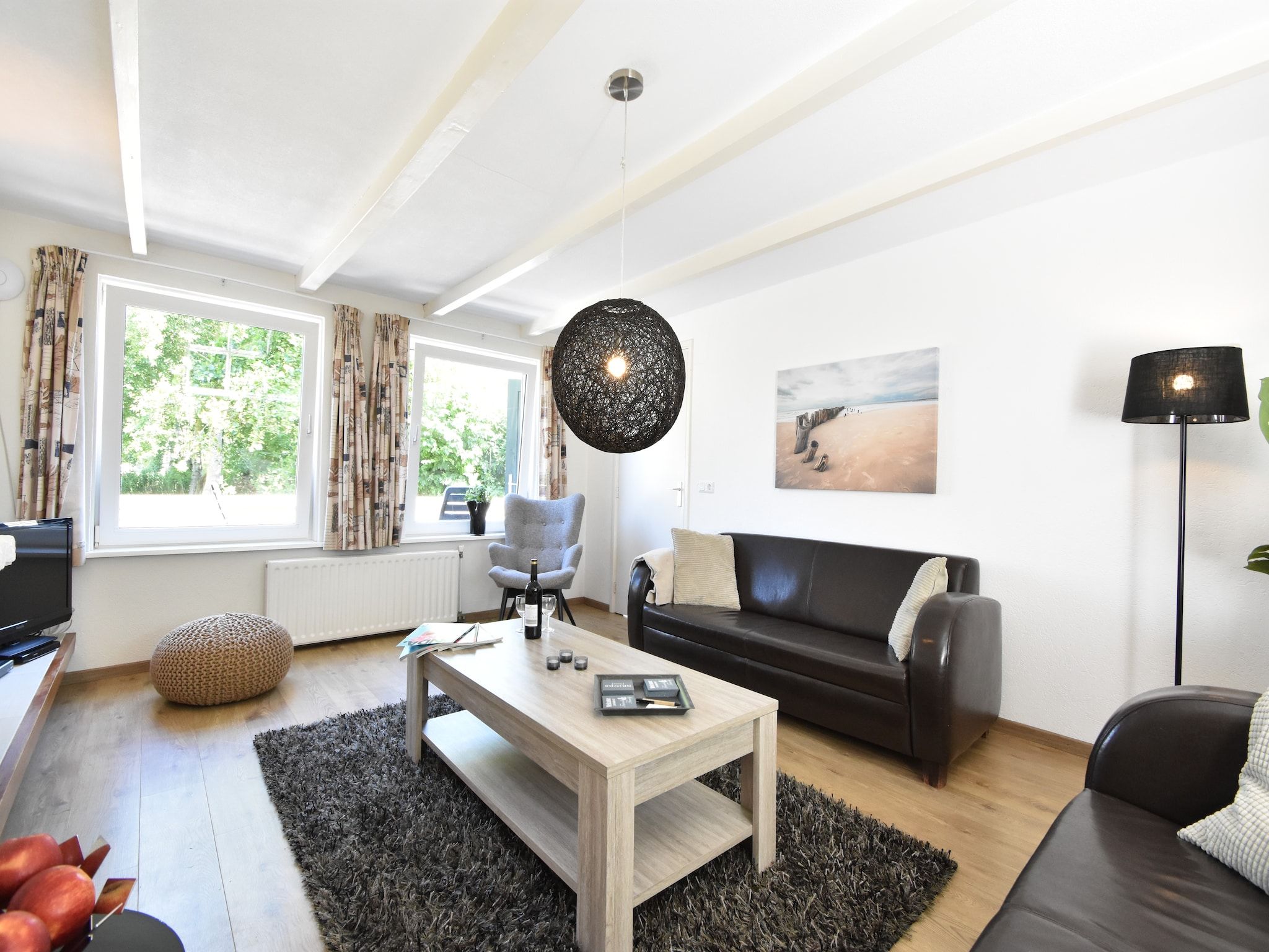 De woonkamer van Het Karreveld in Zonnemaire