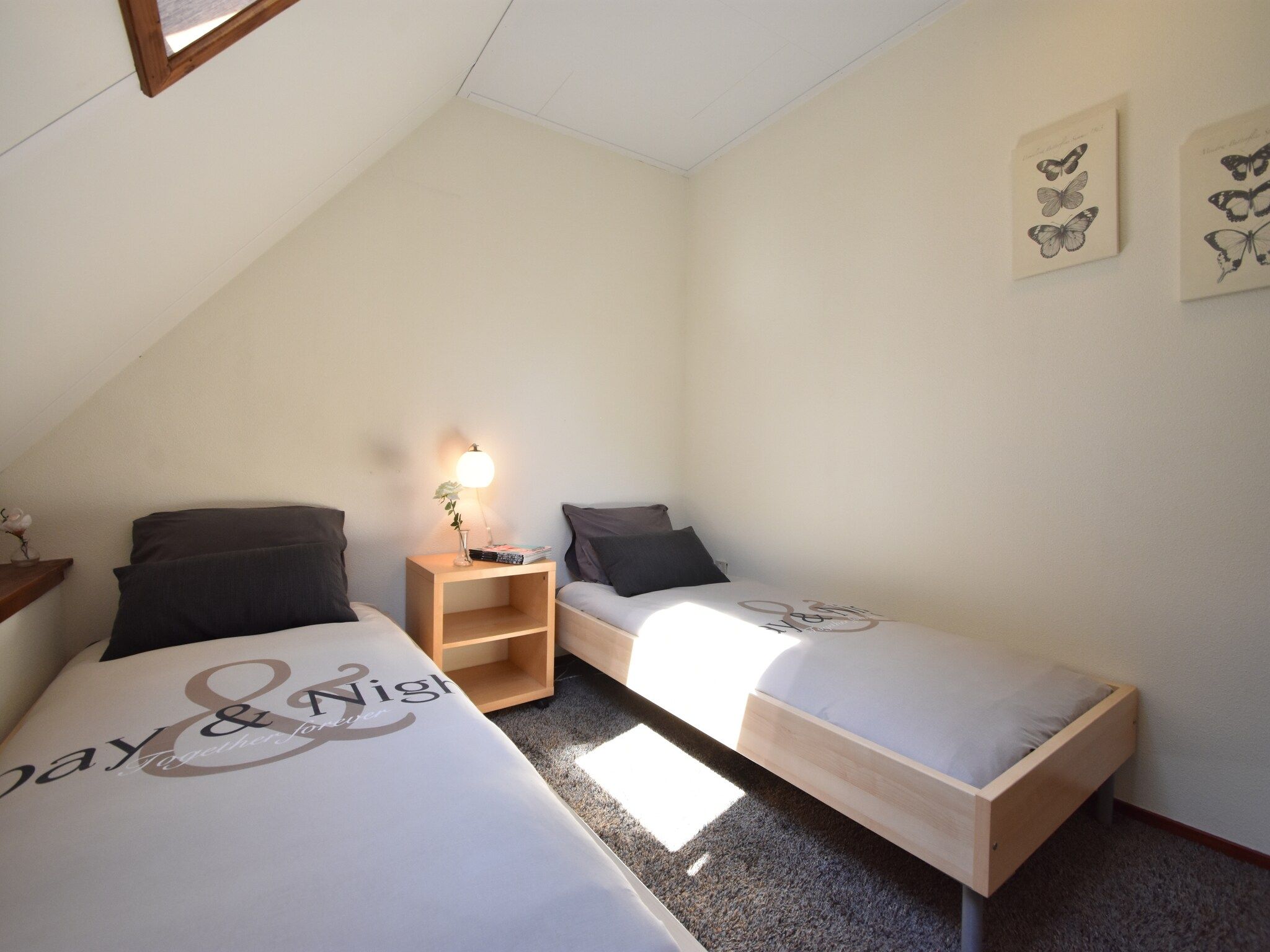 Een slaapkamer van Het Karreveld in Zonnemaire
