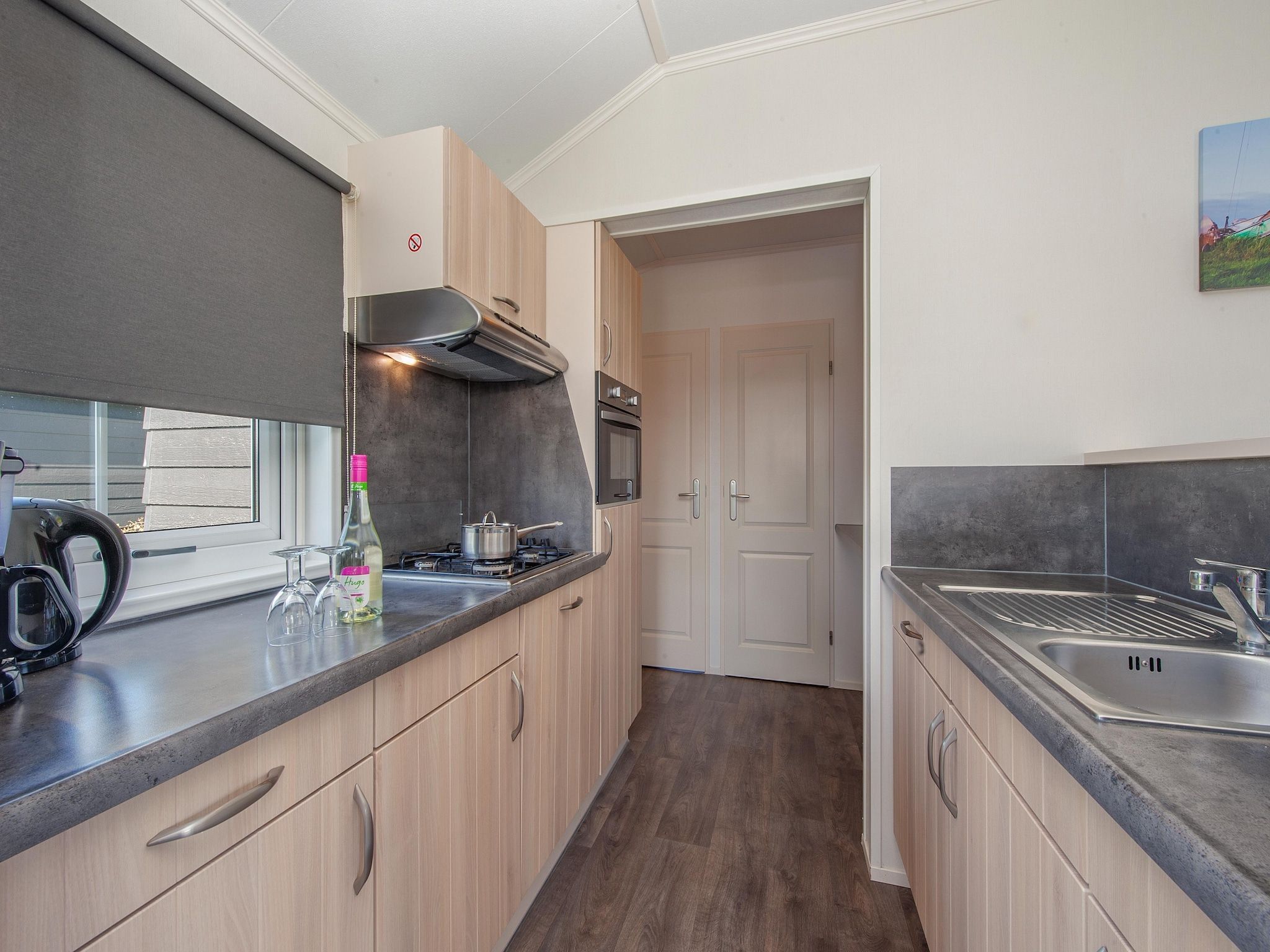 De keuken van Vakantiepark Giethoorn 4 in Giethoorn