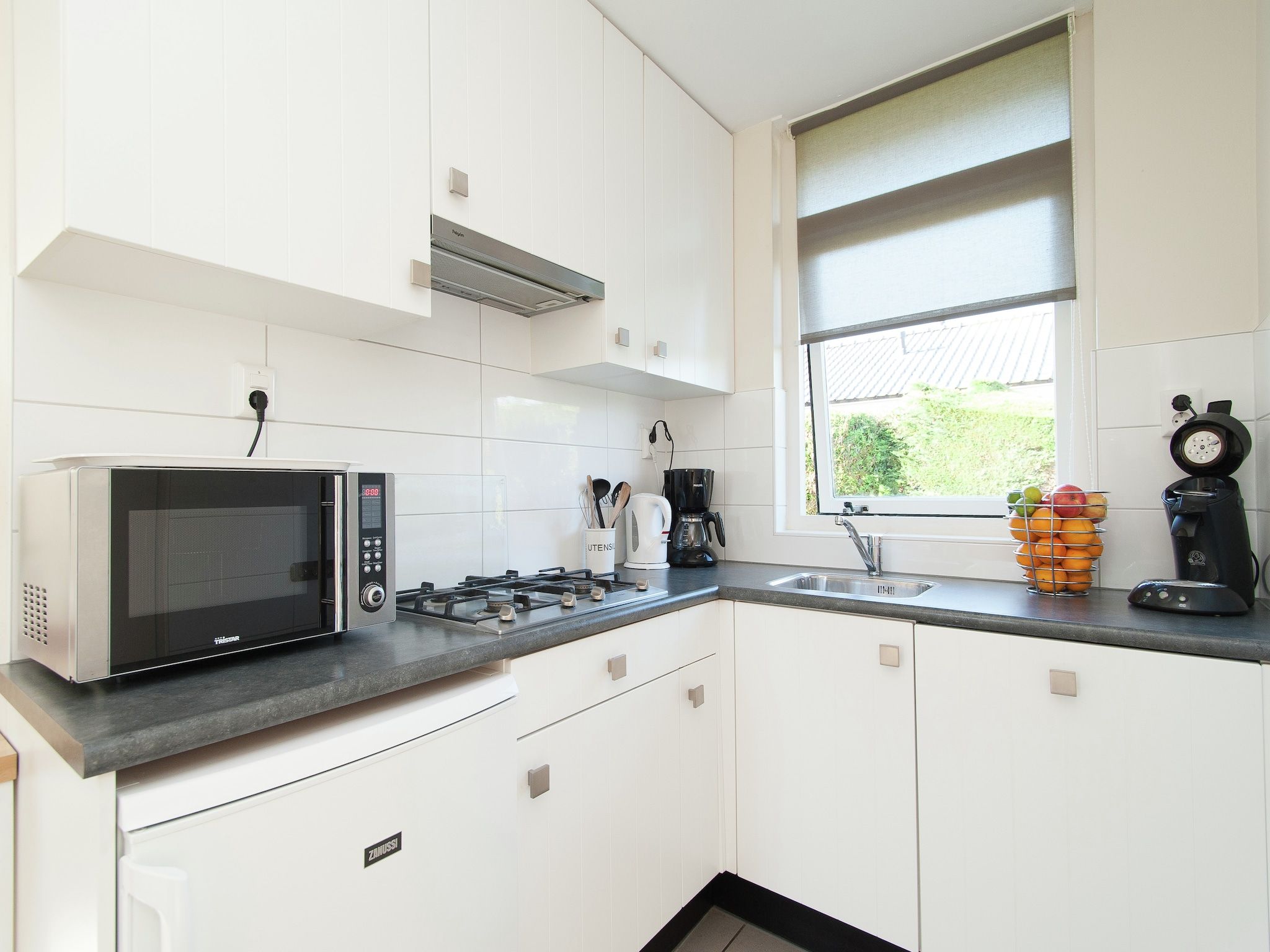 De keuken van Bungalowpark de Gouden Spar 2 in Noordwijk