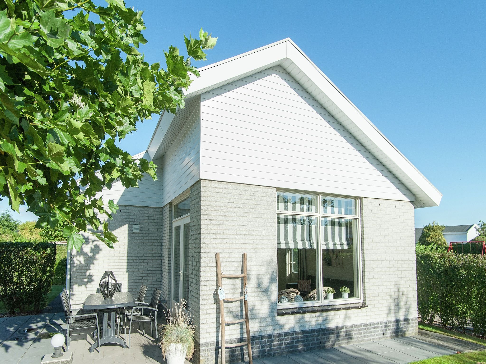 De buitenkant van Bungalowpark de Gouden Spar 2 in Noordwijk