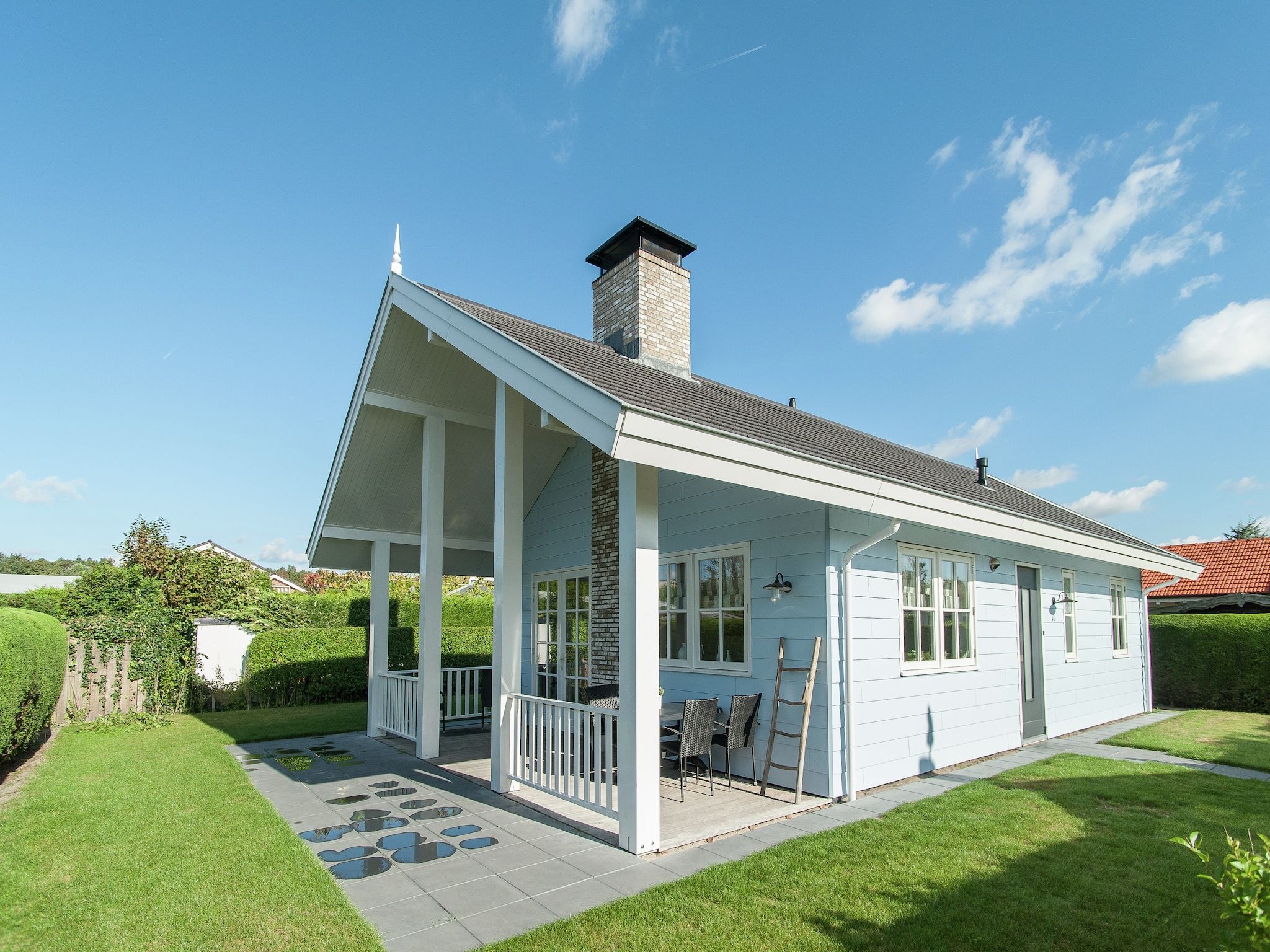 De buitenkant van Bungalowpark de Gouden Spar 3 in Noordwijk