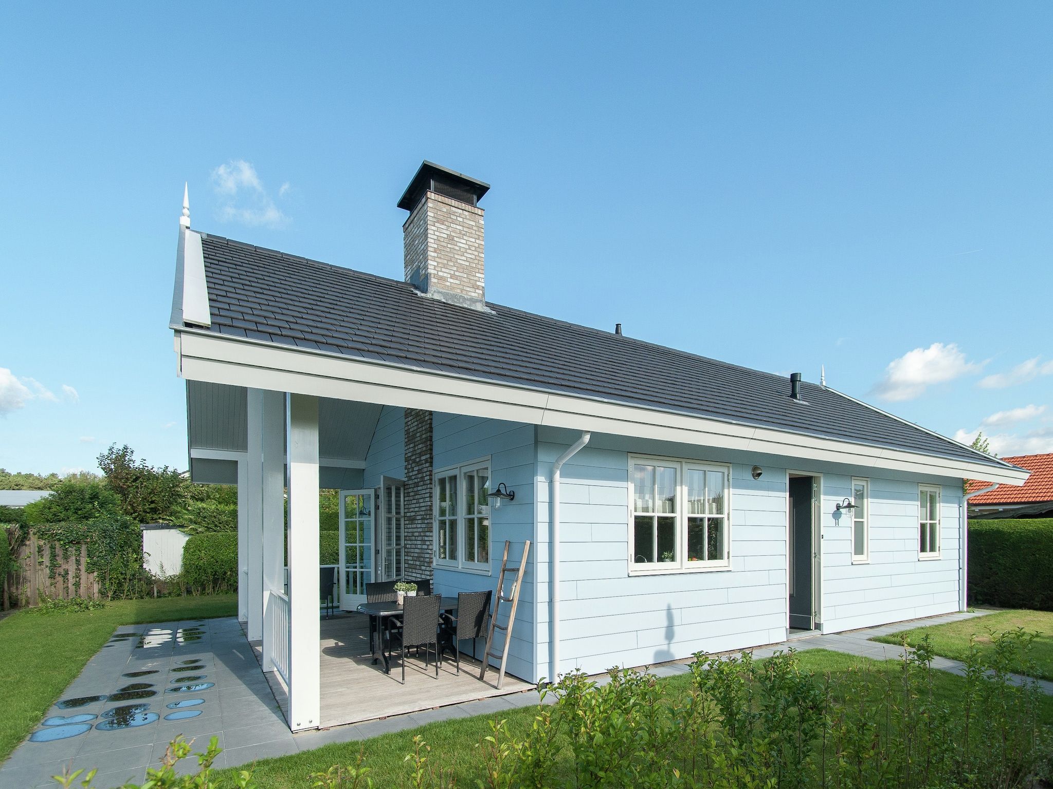 De buitenkant van Bungalowpark de Gouden Spar 3 in Noordwijk