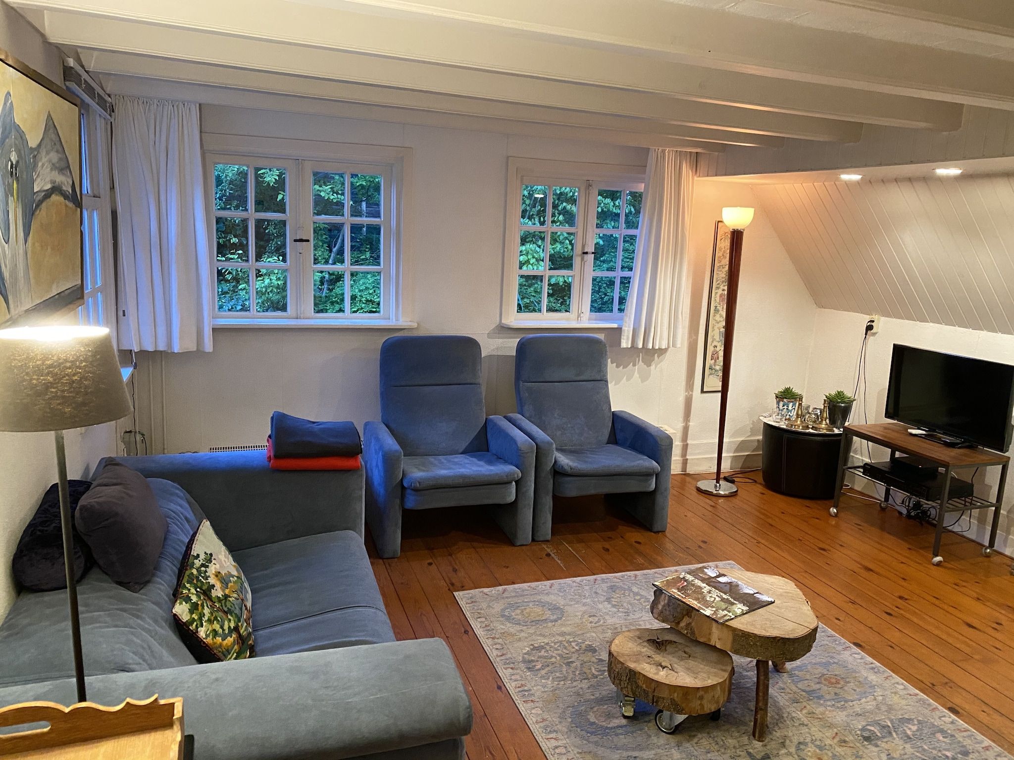 De woonkamer van Romantisch Bergen in Bergen