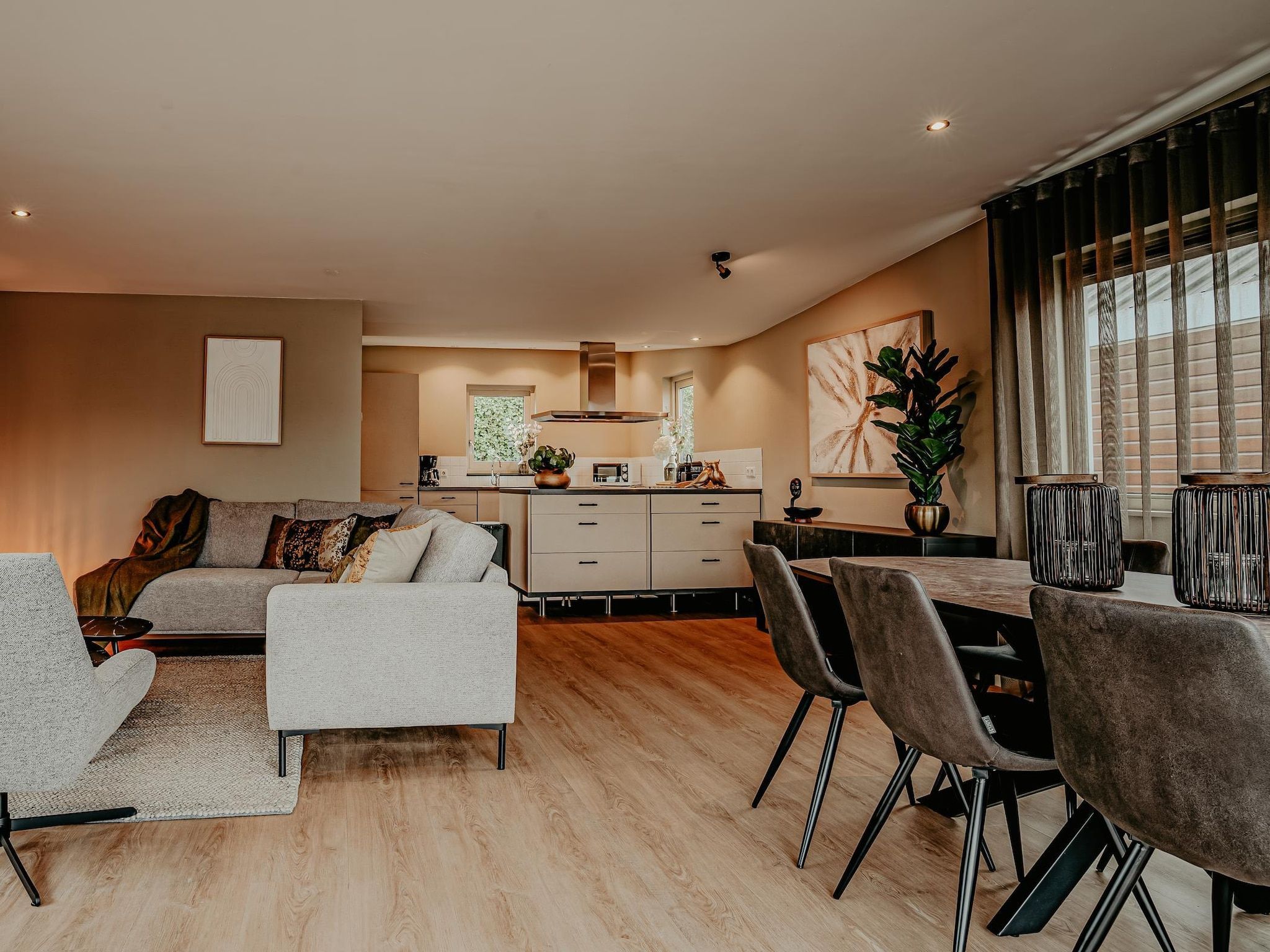 De woonkamer van Waterpark de Meerparel 5 in Uitgeest