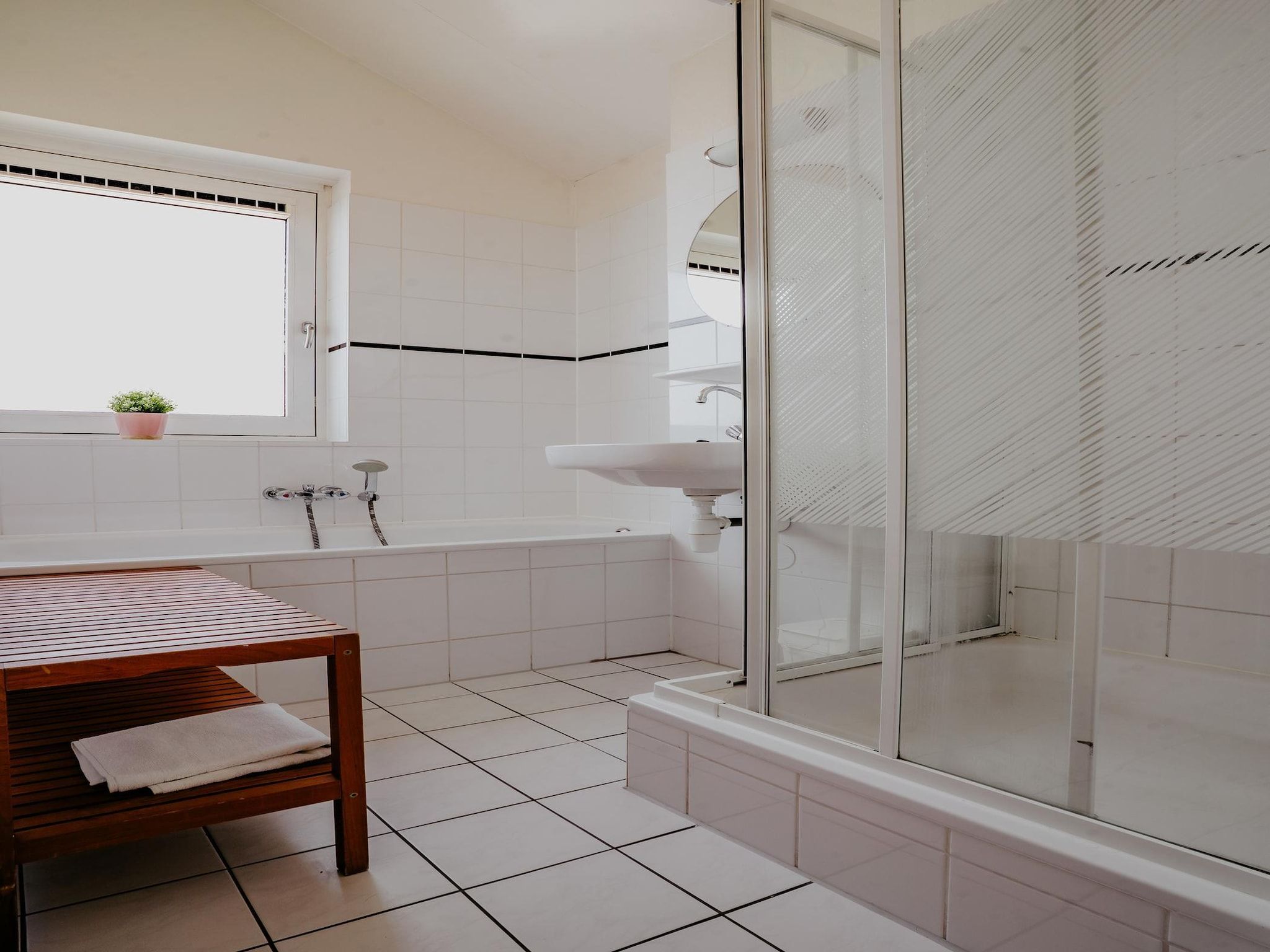 De badkamer van Waterpark de MeerParel 3 in Uitgeest