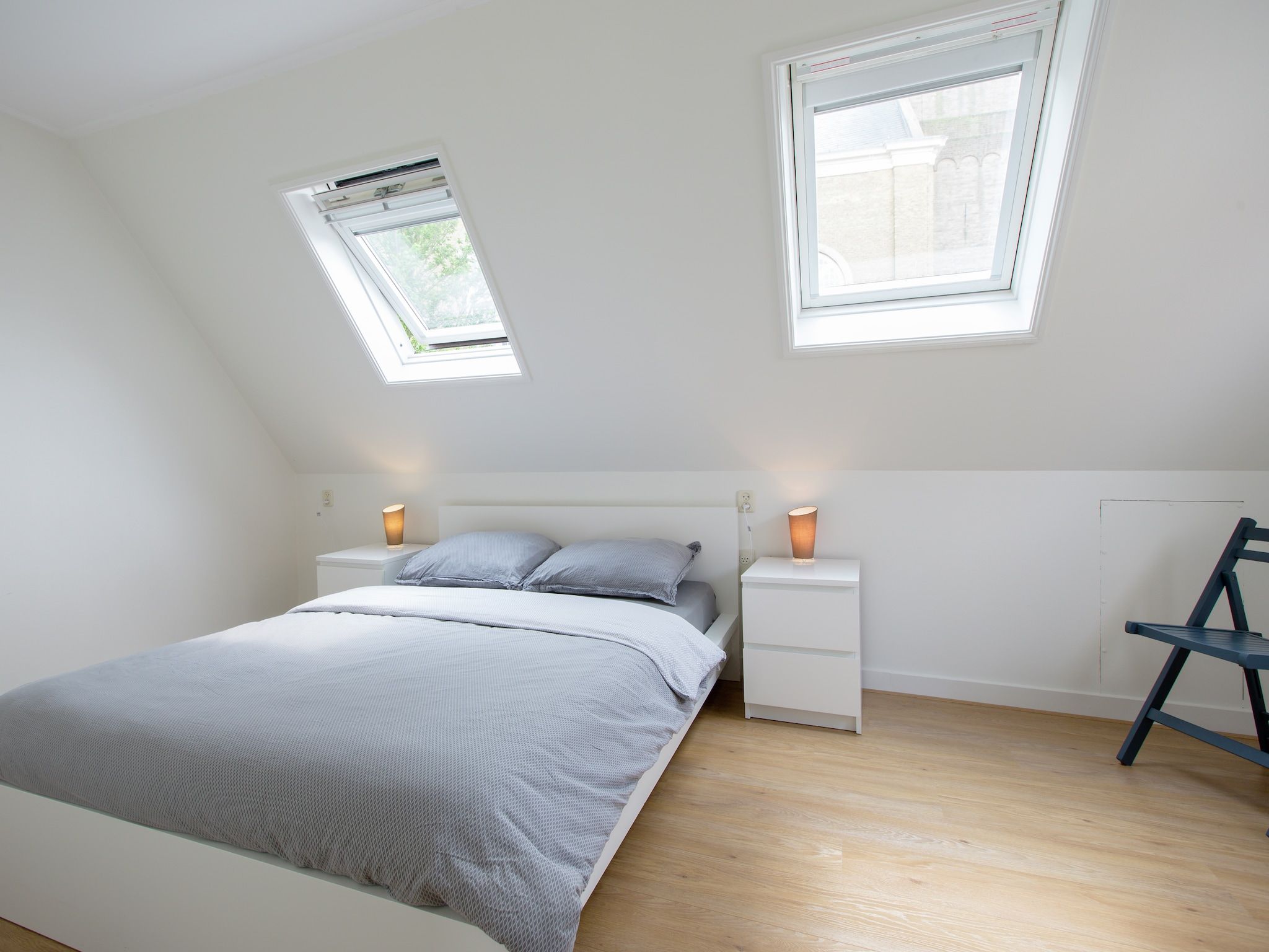 Een slaapkamer van Klavertje vier in Harlingen