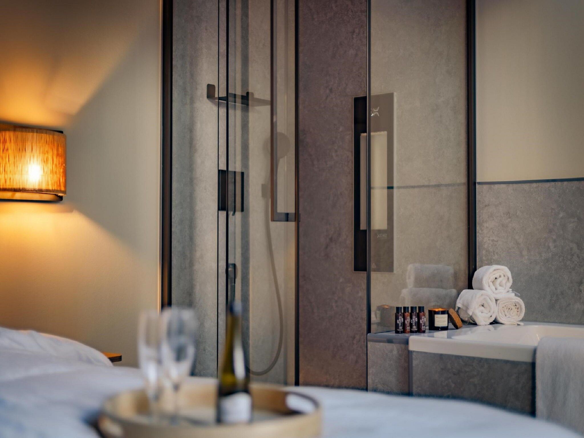 Een slaapkamer van Landgoed De IJsvogel 3 in Voorthuizen