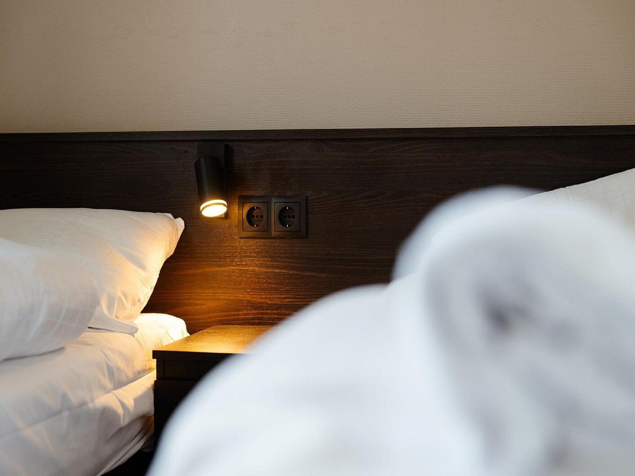 Een slaapkamer van Landgoed De IJsvogel 2 in Voorthuizen