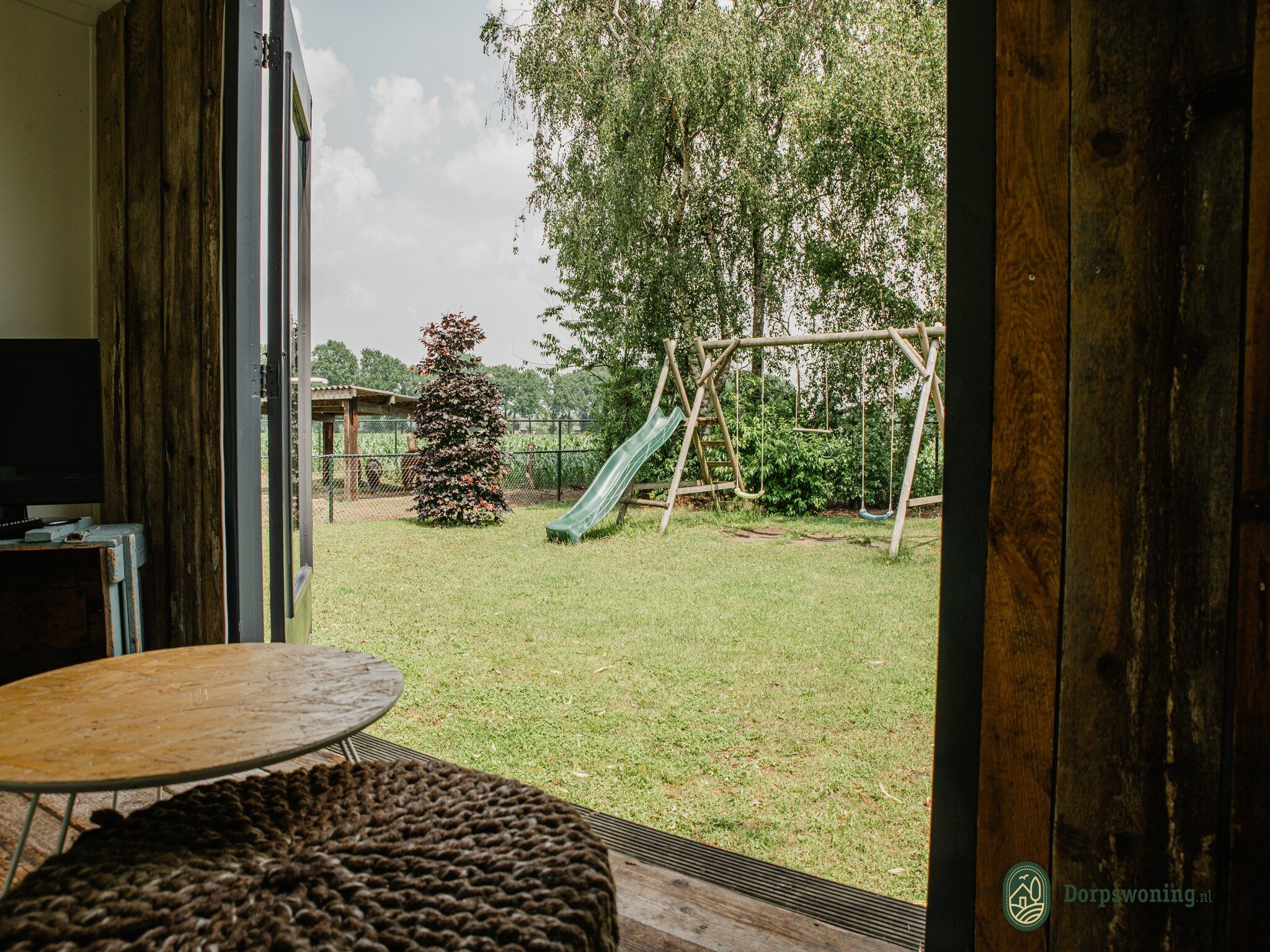 Het uitzicht vanaf Dorpswoning Het Landelijke in Leende