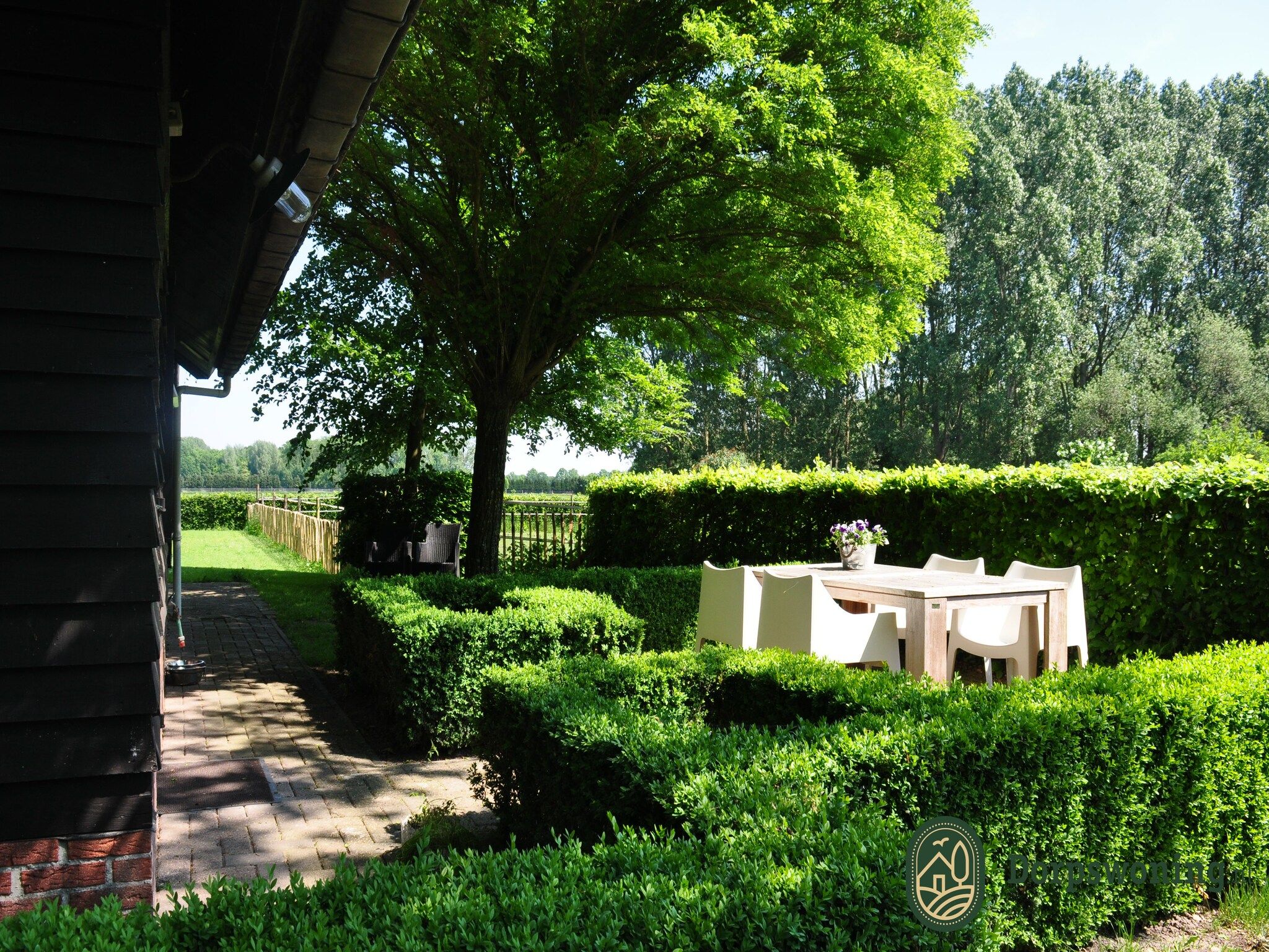 De tuin van Dorpswoning Het Knusse in Leende