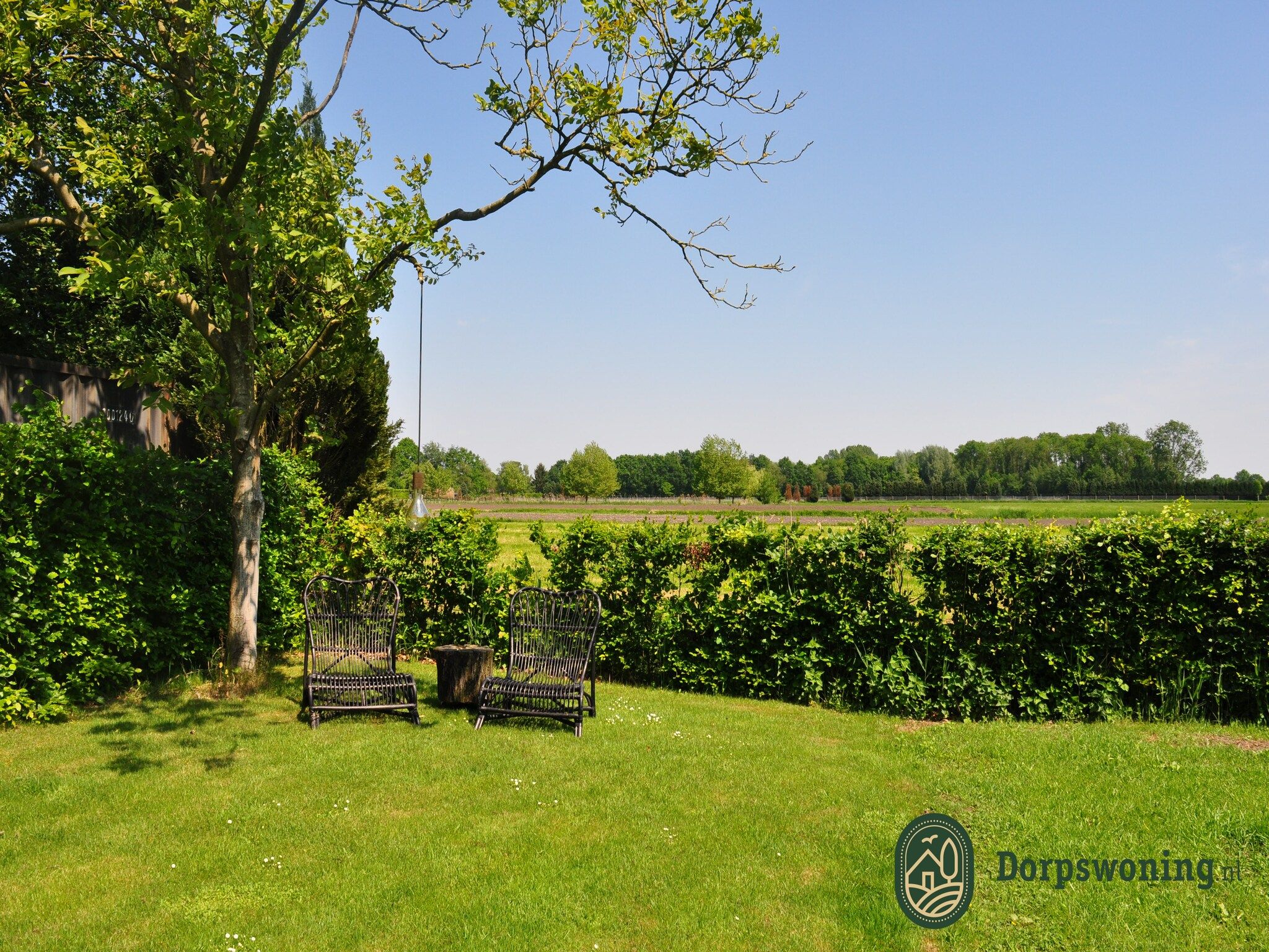 De tuin van Dorpswoning Het Knusse in Leende