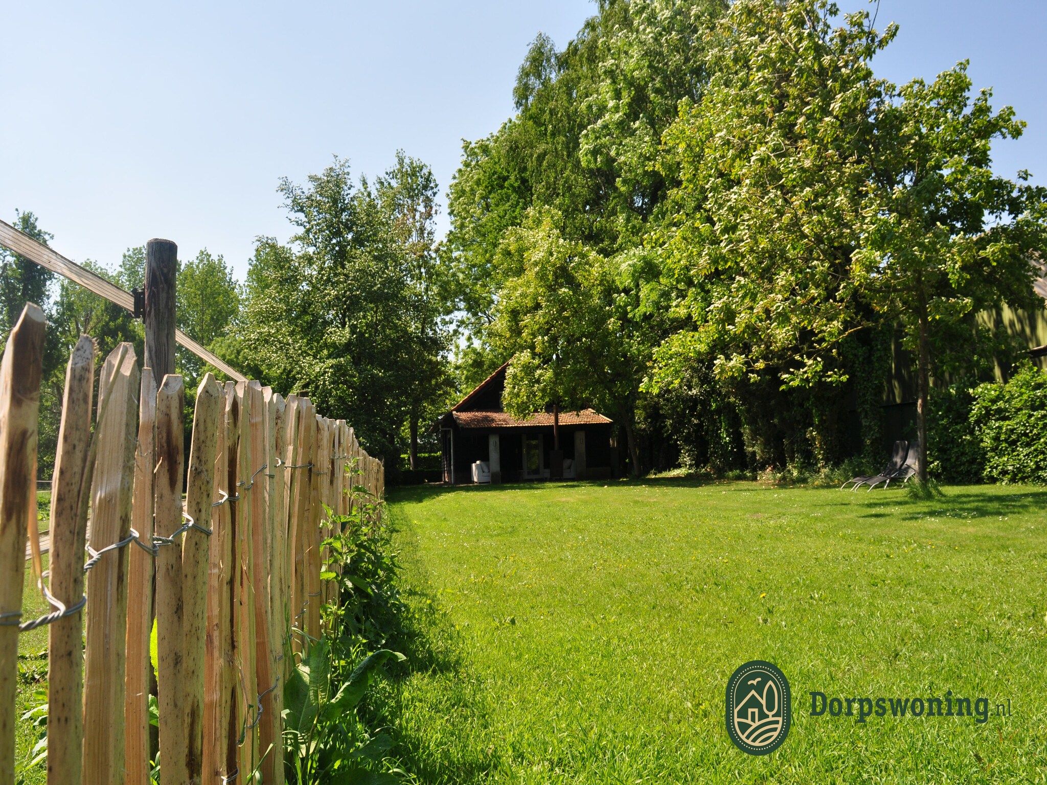 De tuin van Dorpswoning Het Knusse in Leende