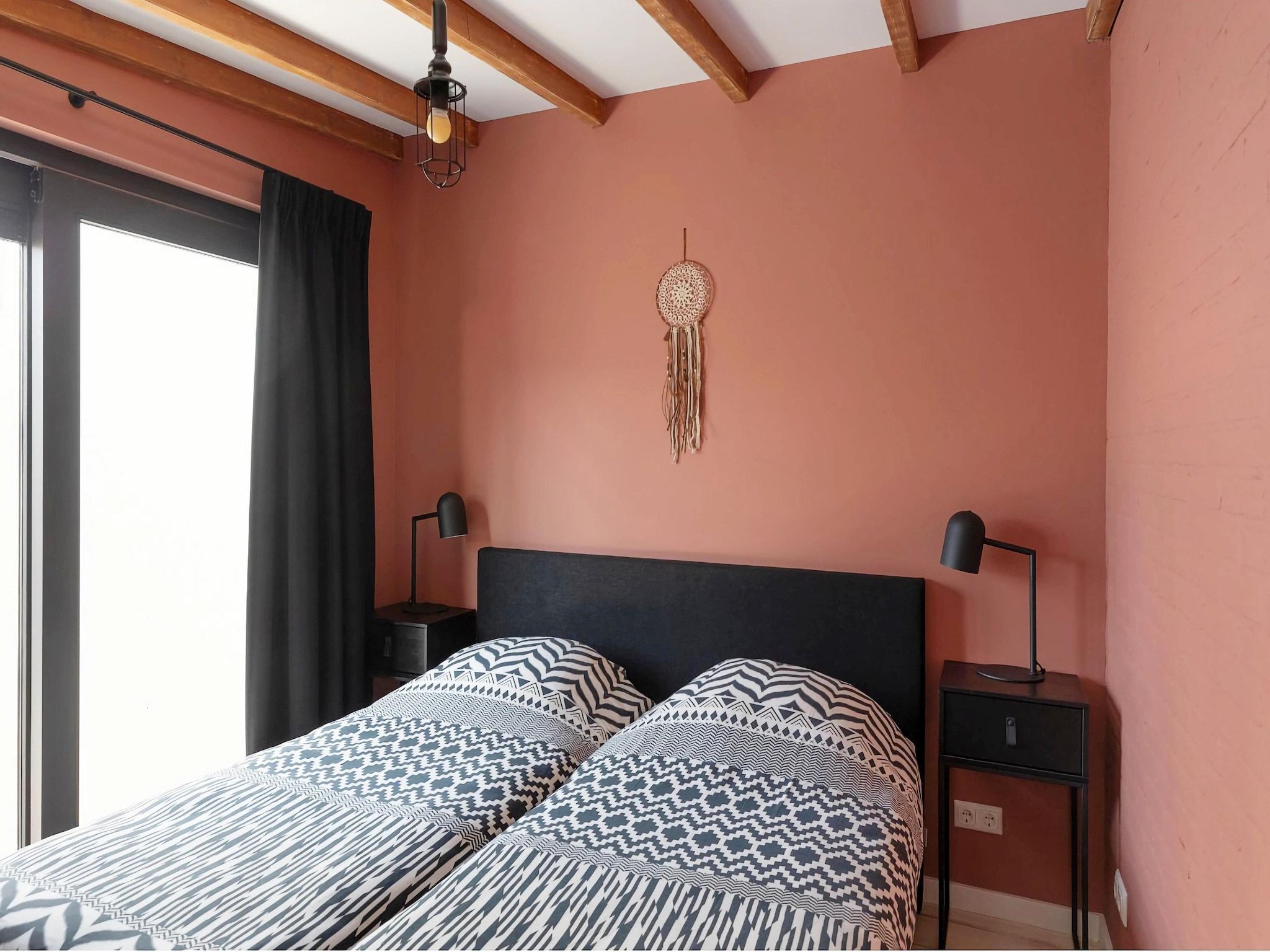 Een slaapkamer van de Biotoop in Callantsoog
