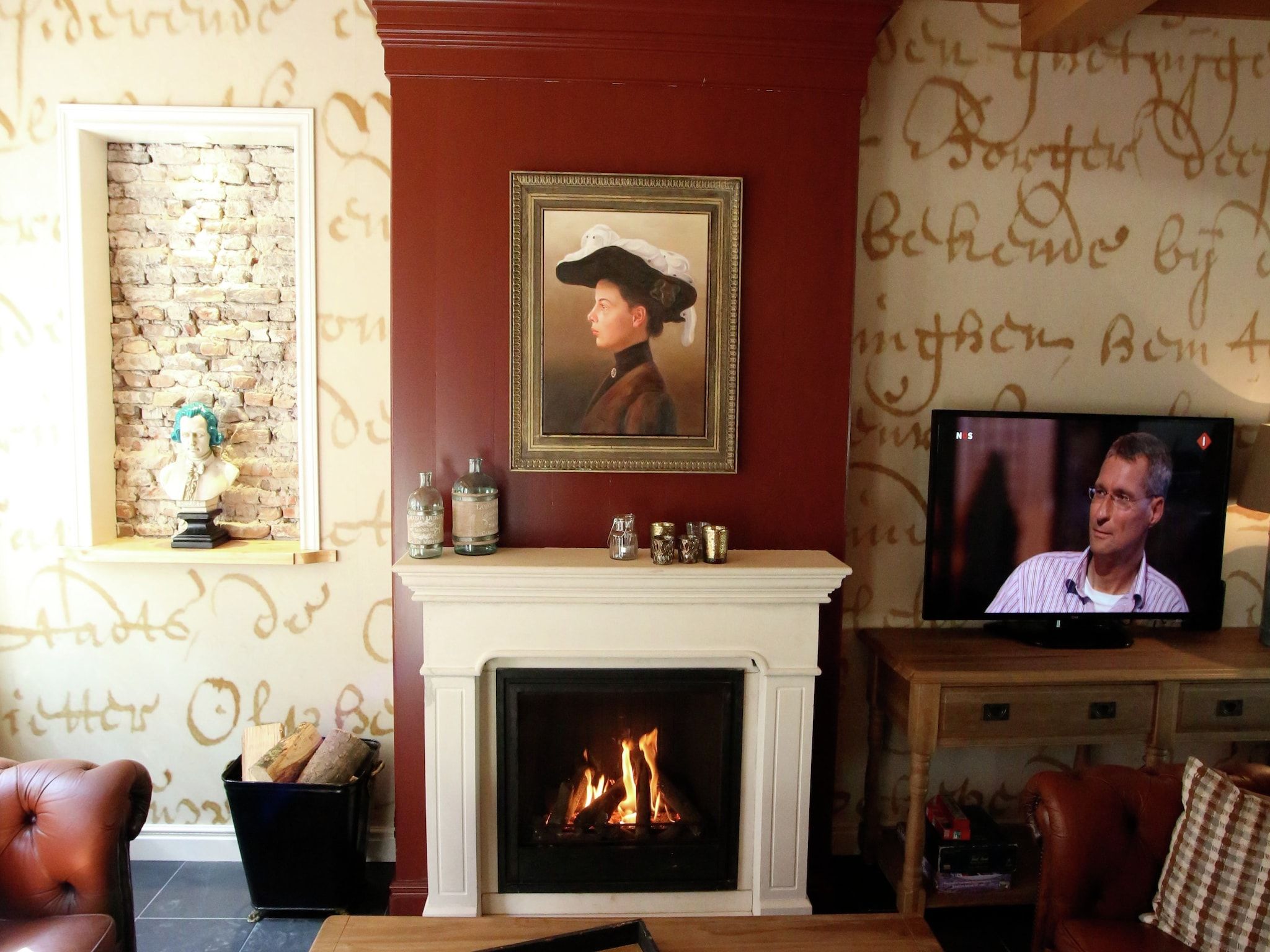 De woonkamer van VOC-Huys in Enkhuizen