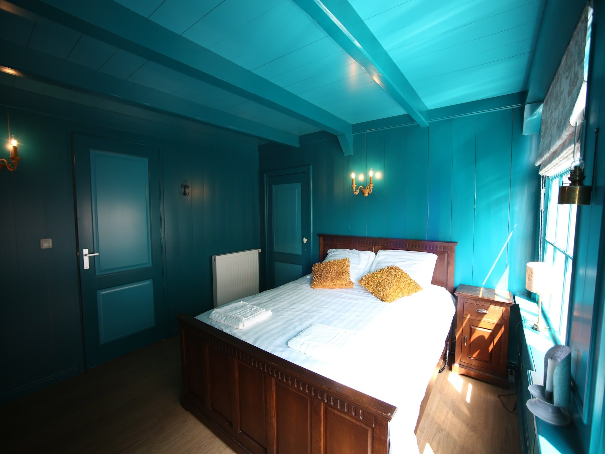 Een slaapkamer van VOC-Huys in Enkhuizen