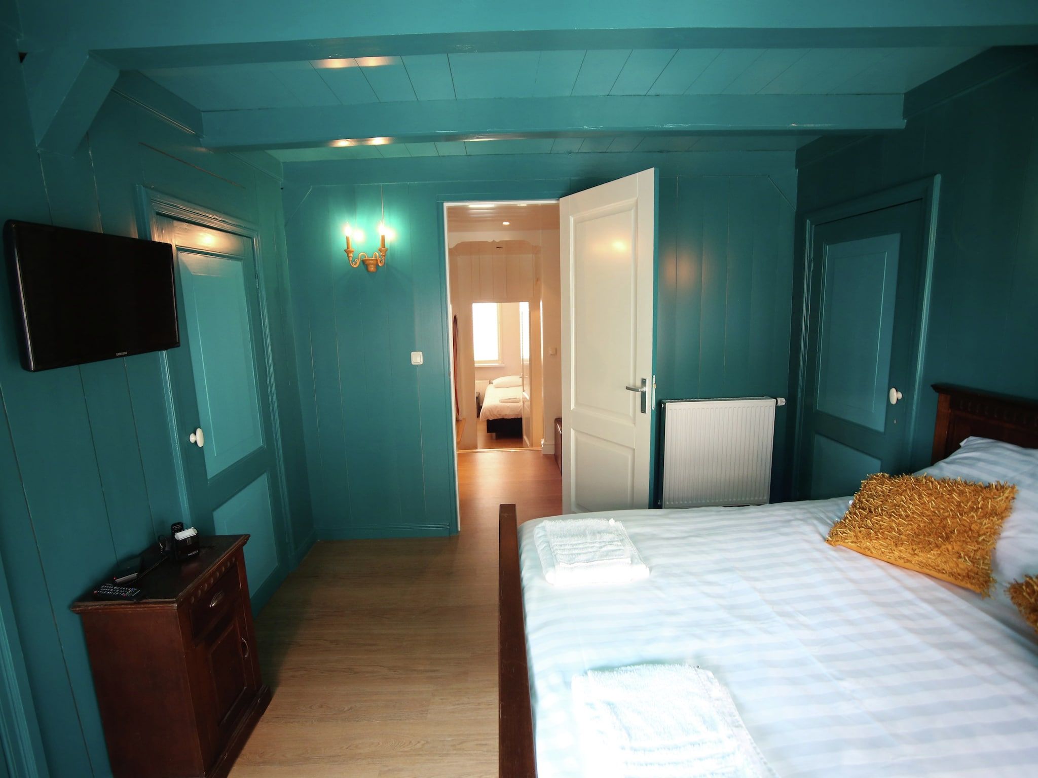 Een slaapkamer van VOC-Huys in Enkhuizen