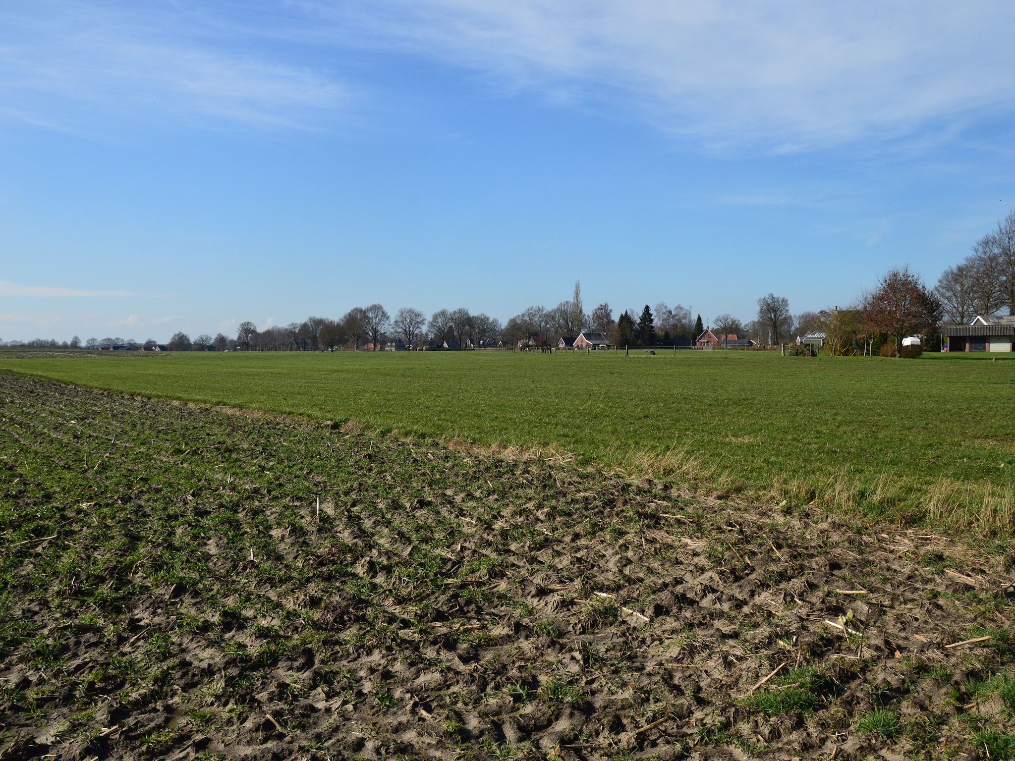 De omgeving van De Merel in Den ham