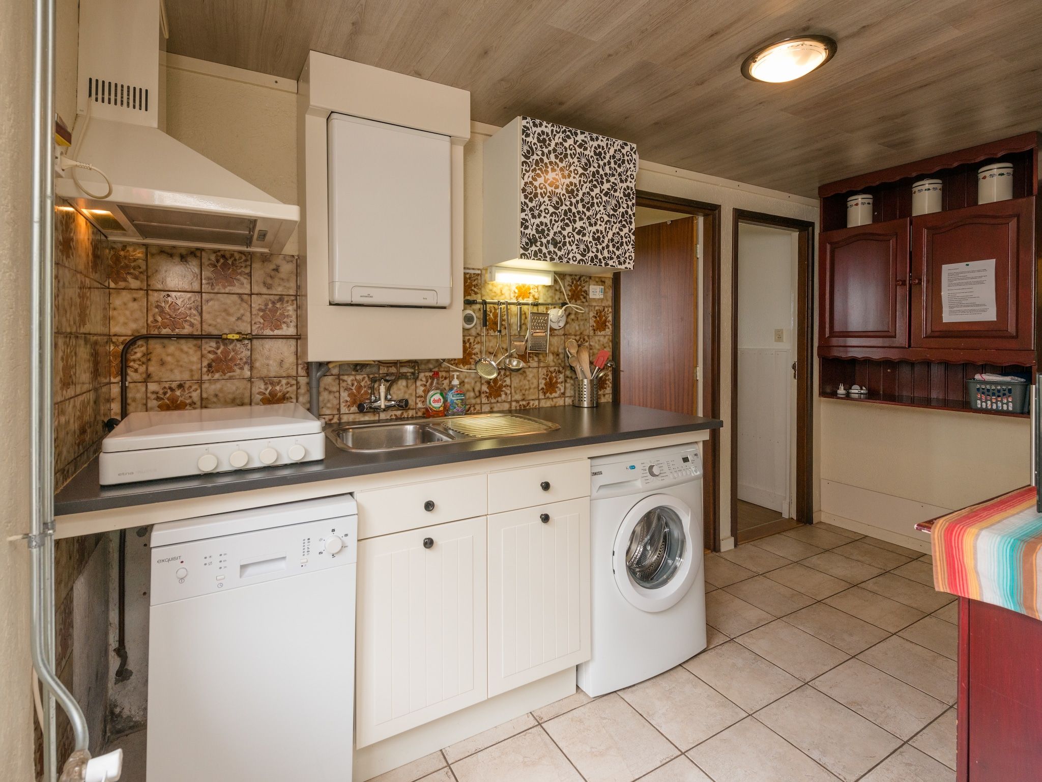 De keuken van De Merel in Den ham