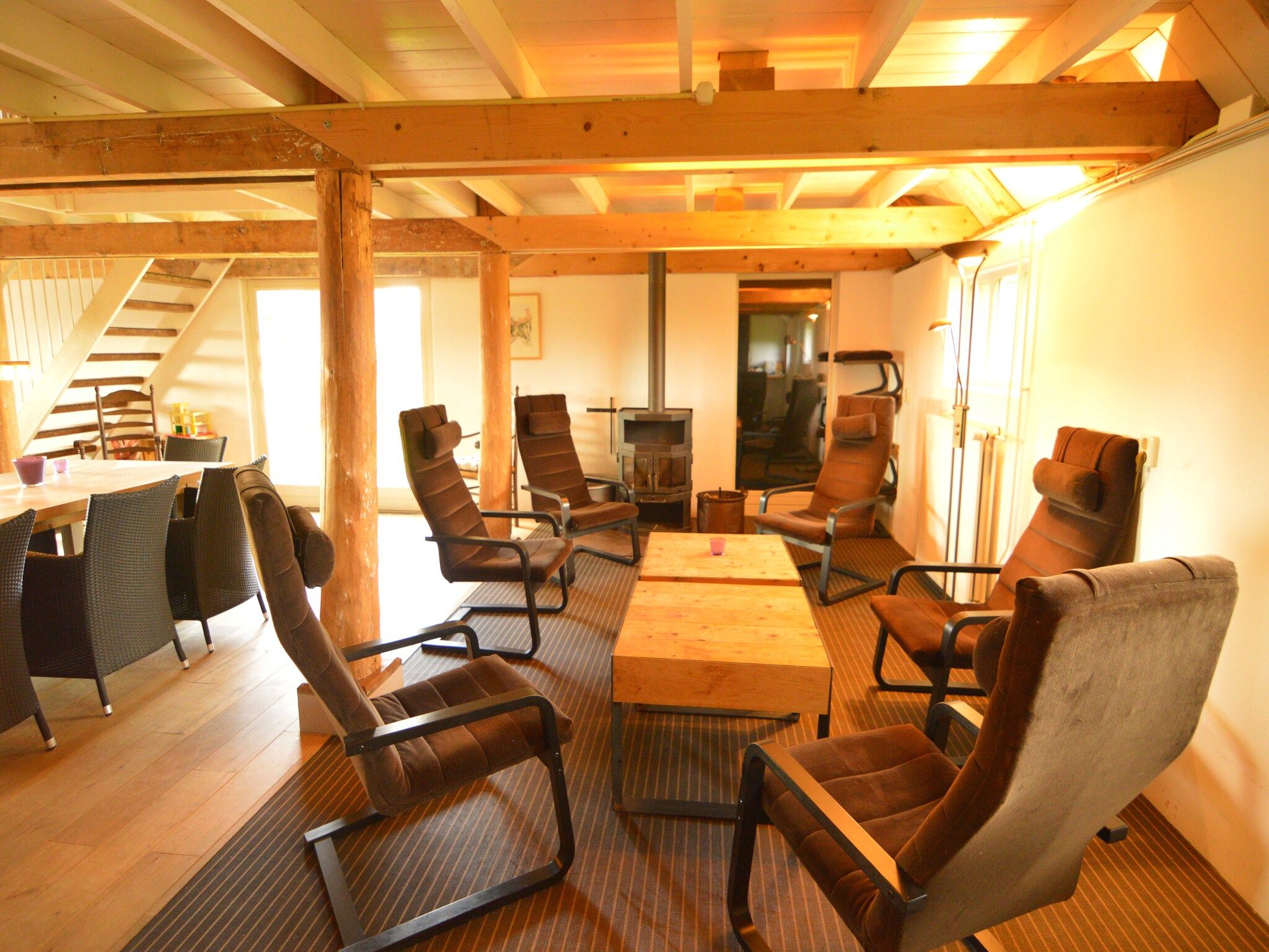 De woonkamer van Robertushoeve in Dalfsen