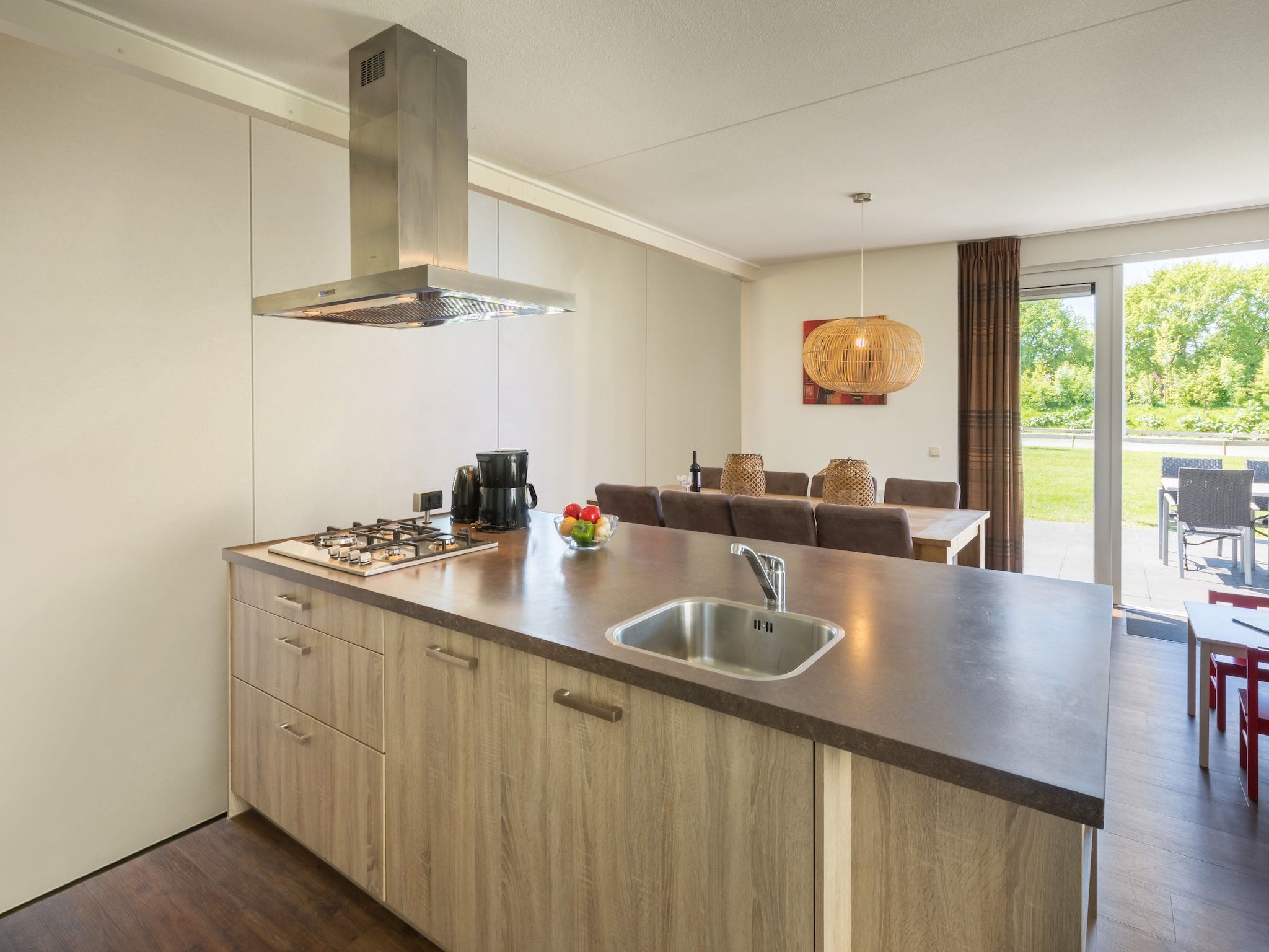 De keuken van Résidence de Weerribben 4 in Paasloo