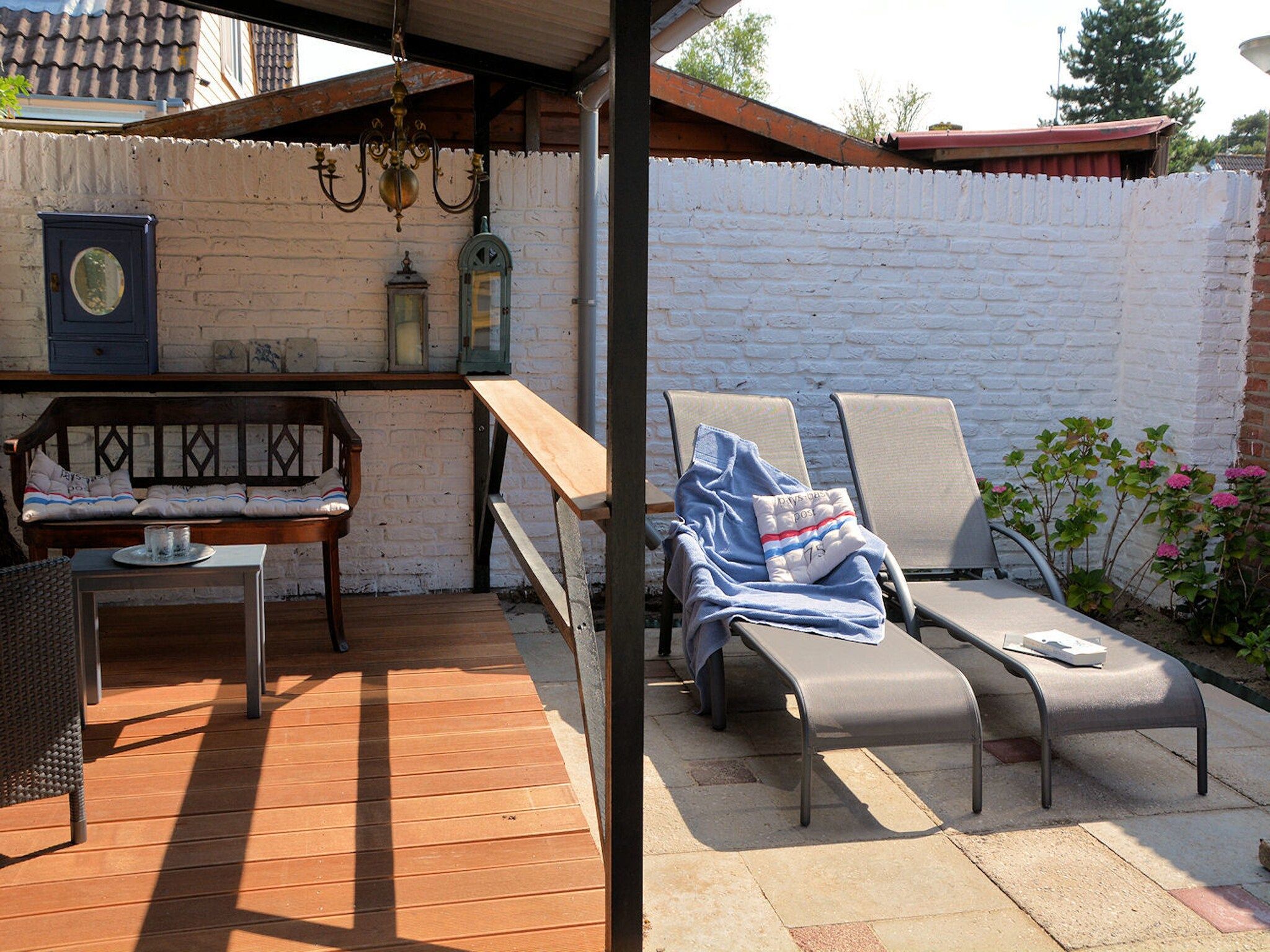 Het terras van Marie aan Zee in Noordwijkerhout