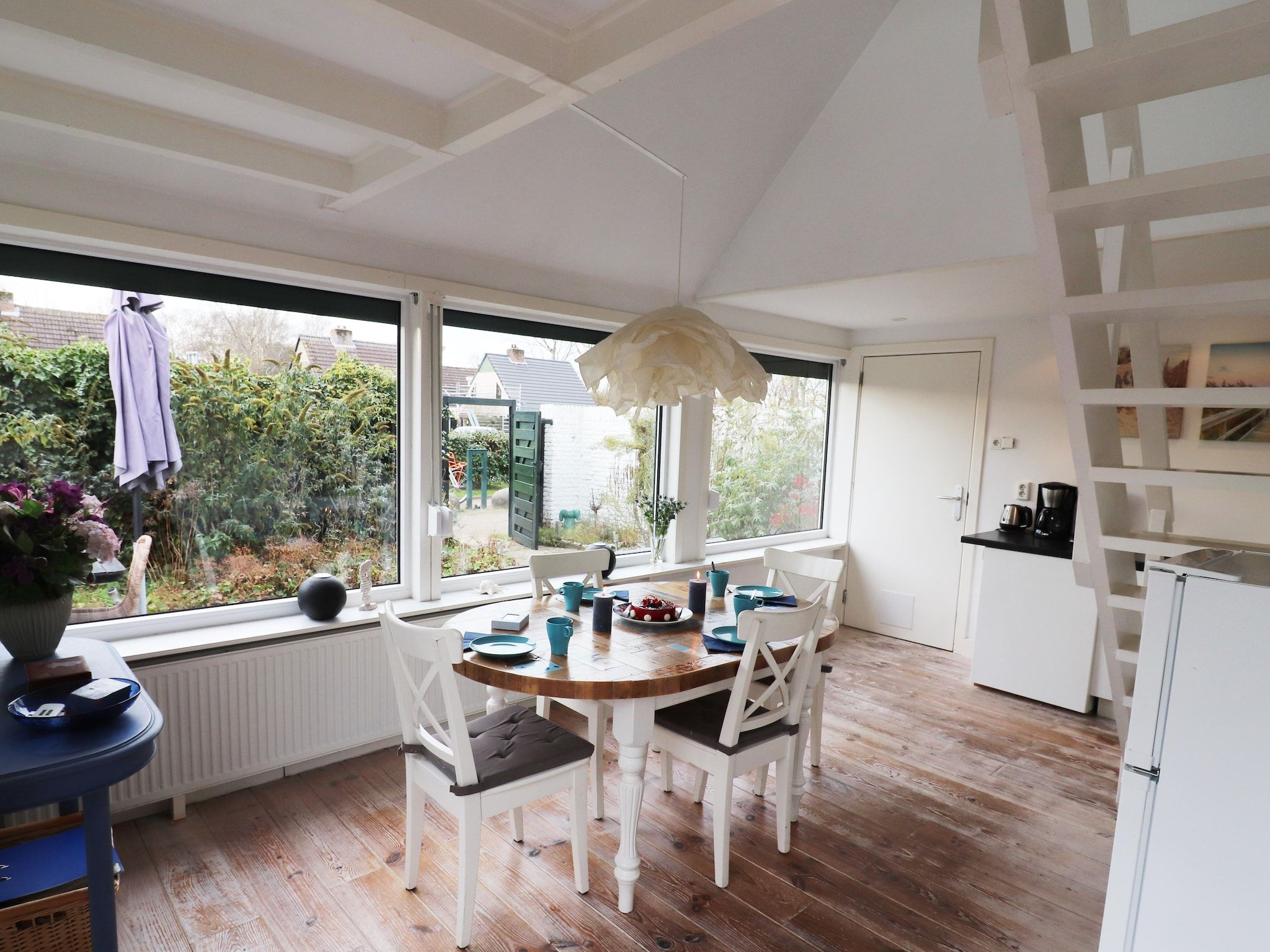 De eetkamer van Marie aan Zee in Noordwijkerhout