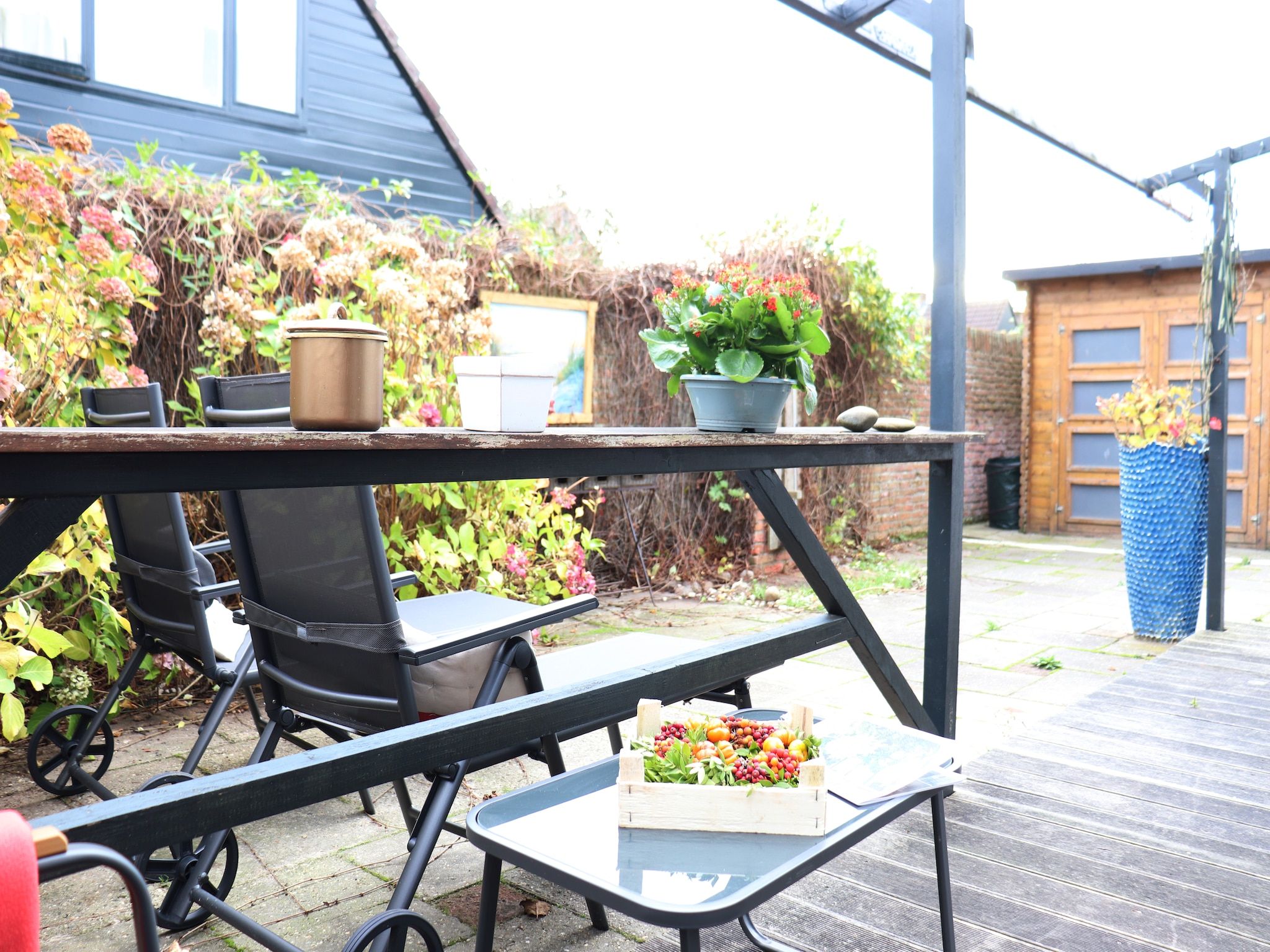 Het terras van Marie aan Zee in Noordwijkerhout