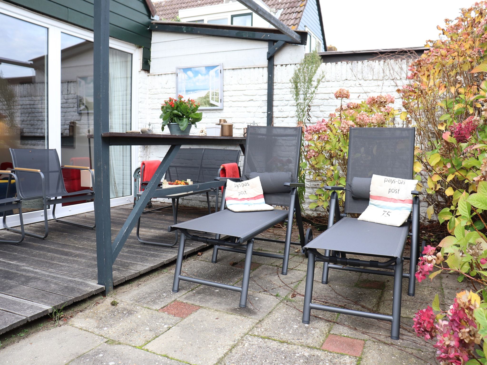 Het terras van Marie aan Zee in Noordwijkerhout
