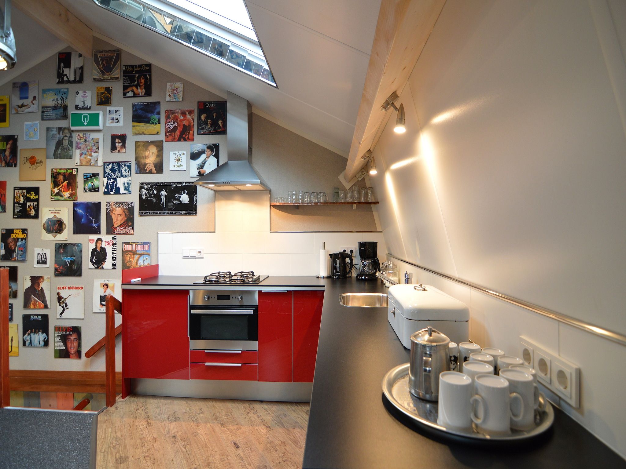 De keuken van B en B It Huuske in Easterlittens