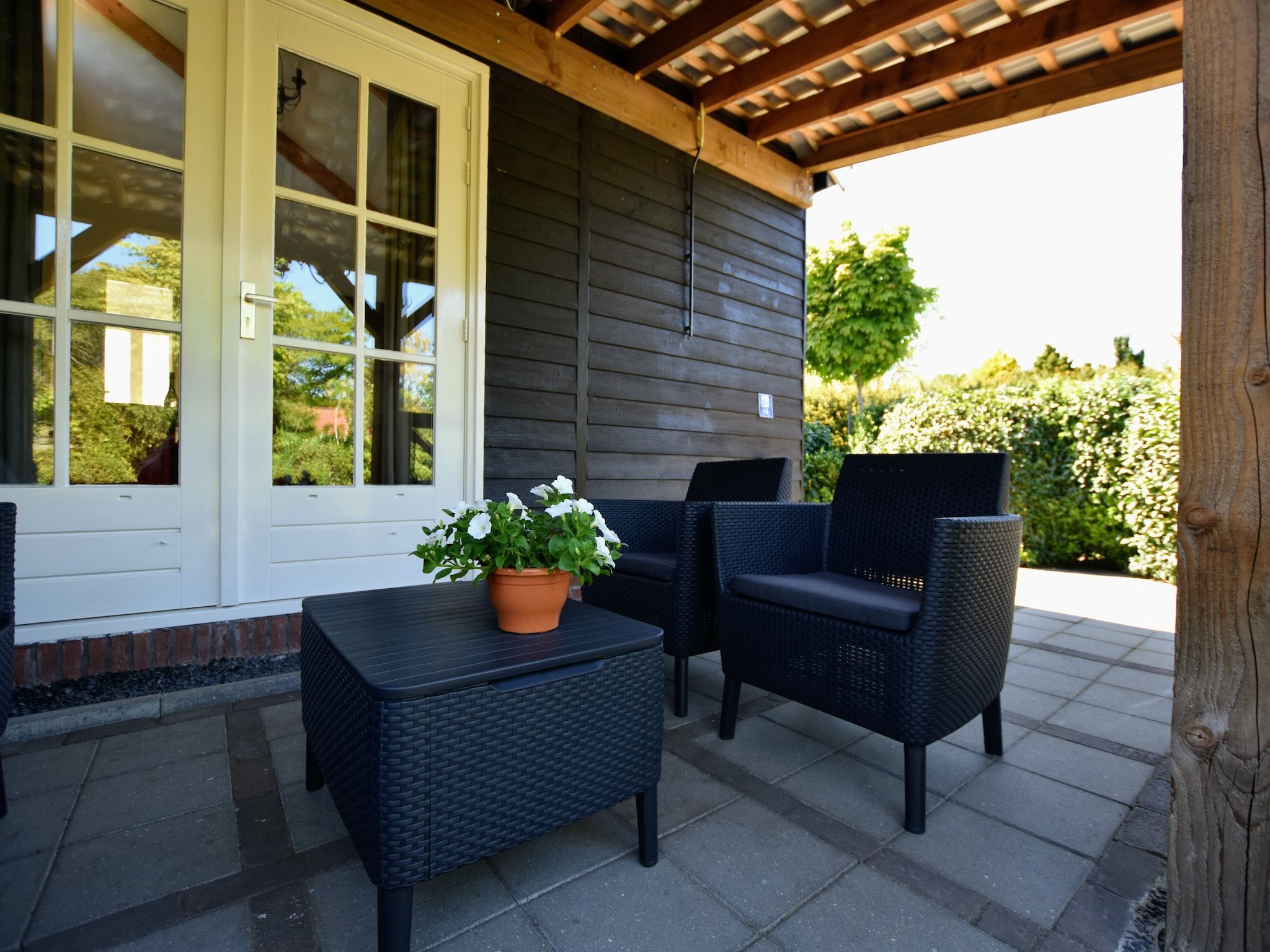 Het terras van de Veluwse Vrijheid in Eerbeek