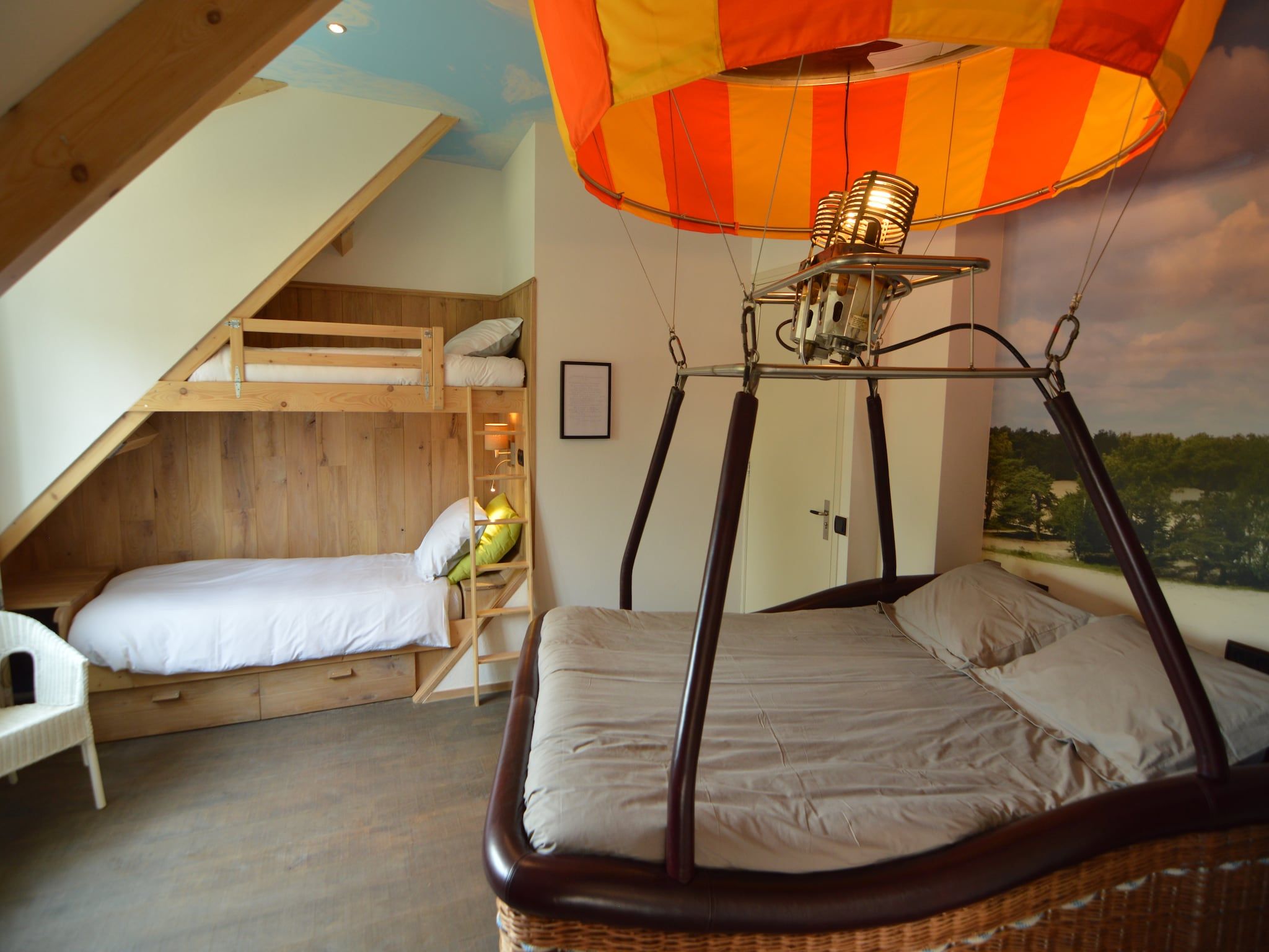 Een slaapkamer van Ballonatelier in Haaren