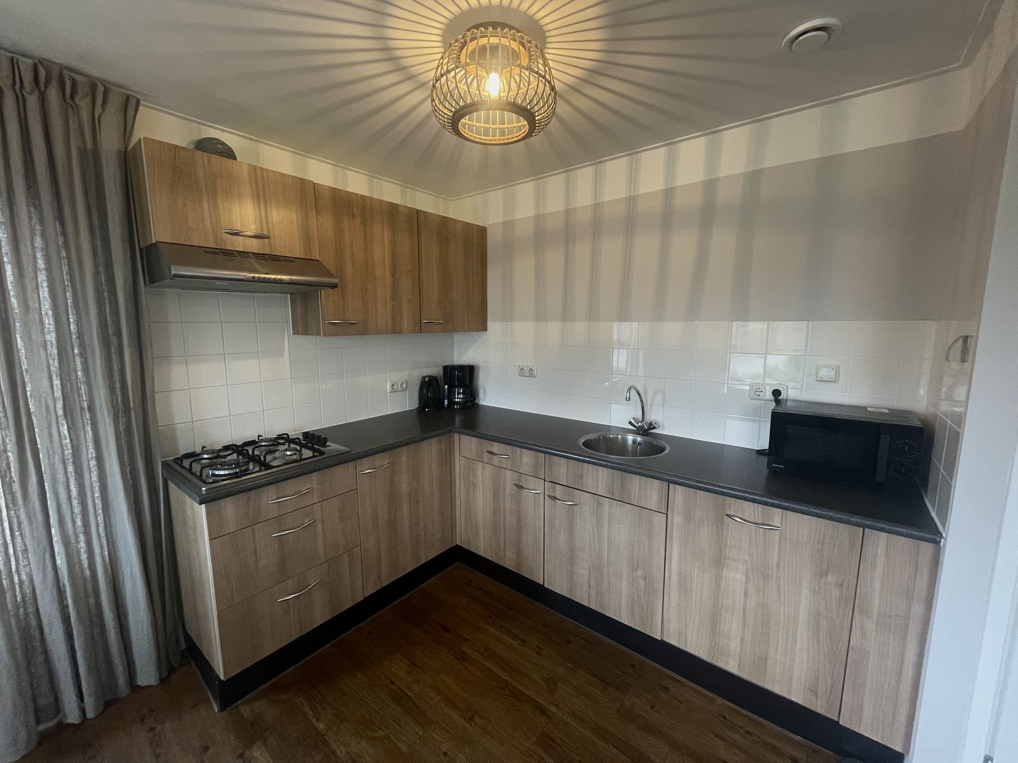 De keuken van Vakantiepark Eigen Wijze 2 in Bant