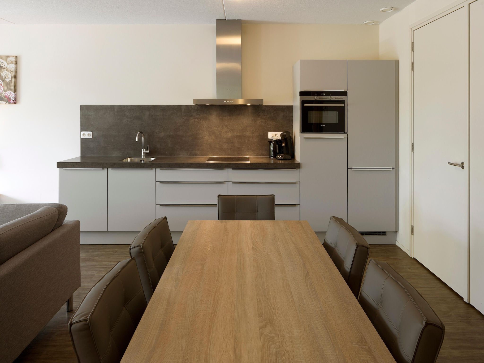 De keuken van Résidence Wijngaerde 9 in Domburg