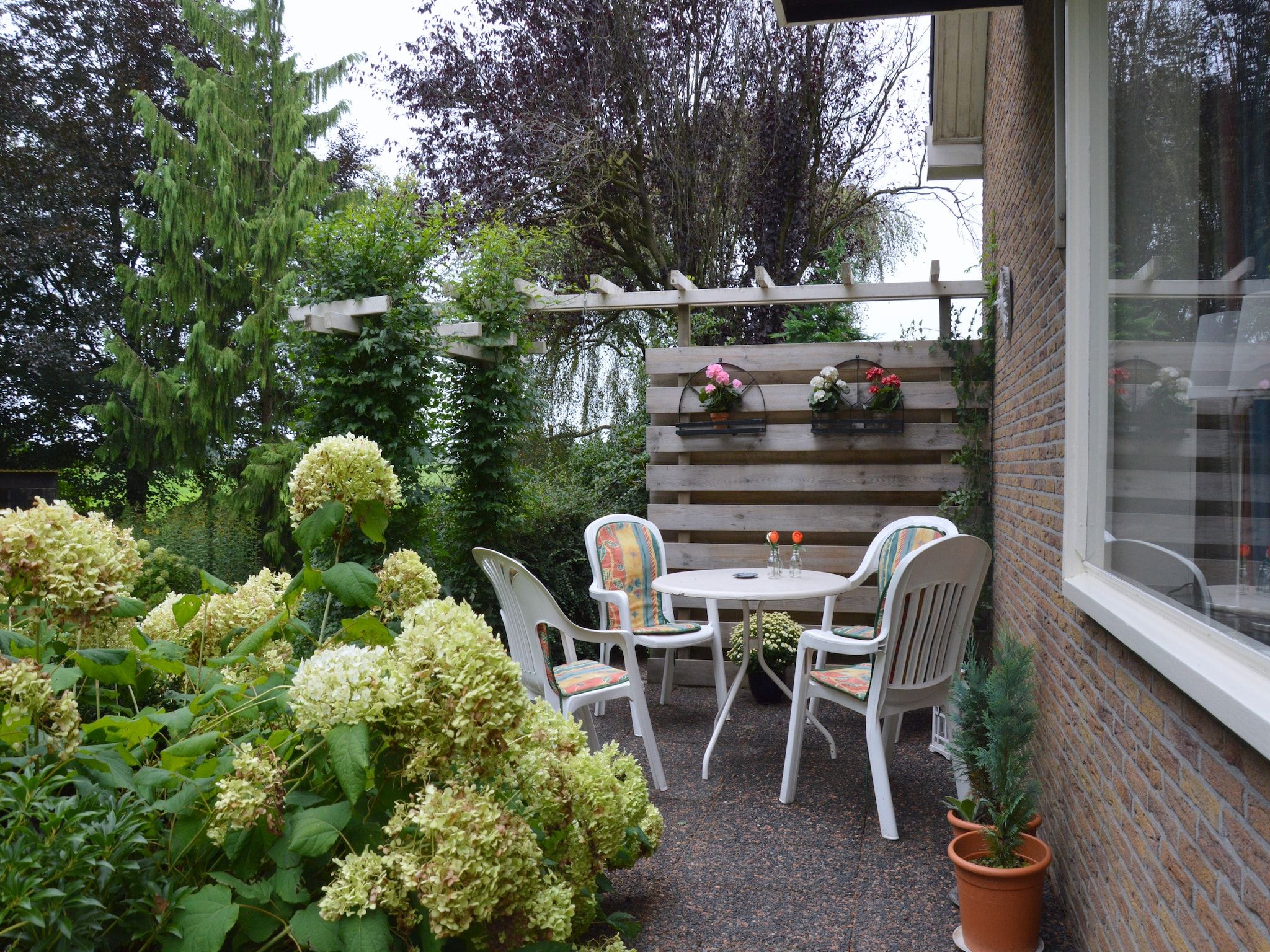 Het terras van De Drentsche Patrijs in Mantinge