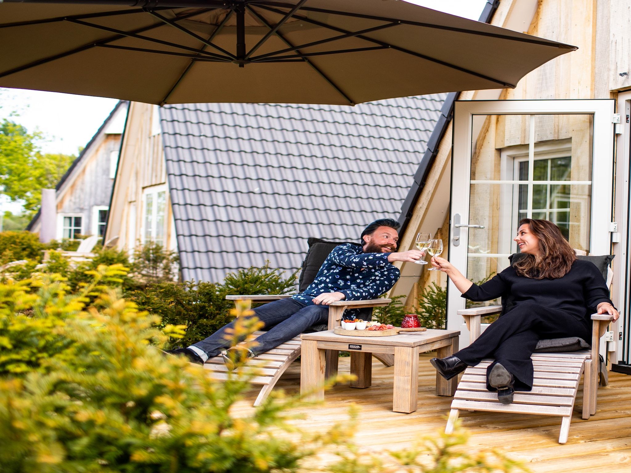 Het terras van Hof van Salland 1 in Hellendoorn