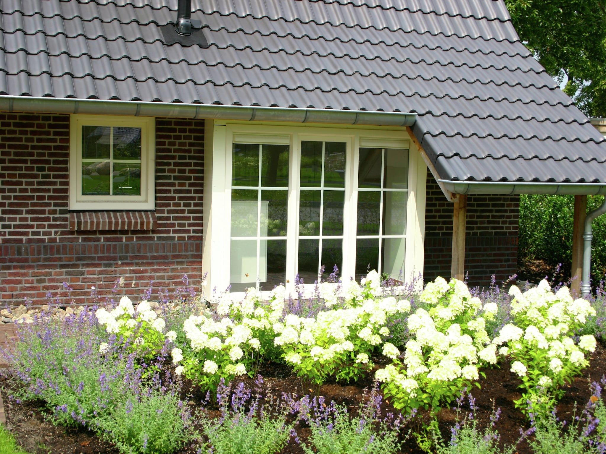 De tuin van Hof van Salland 4 in Hellendoorn