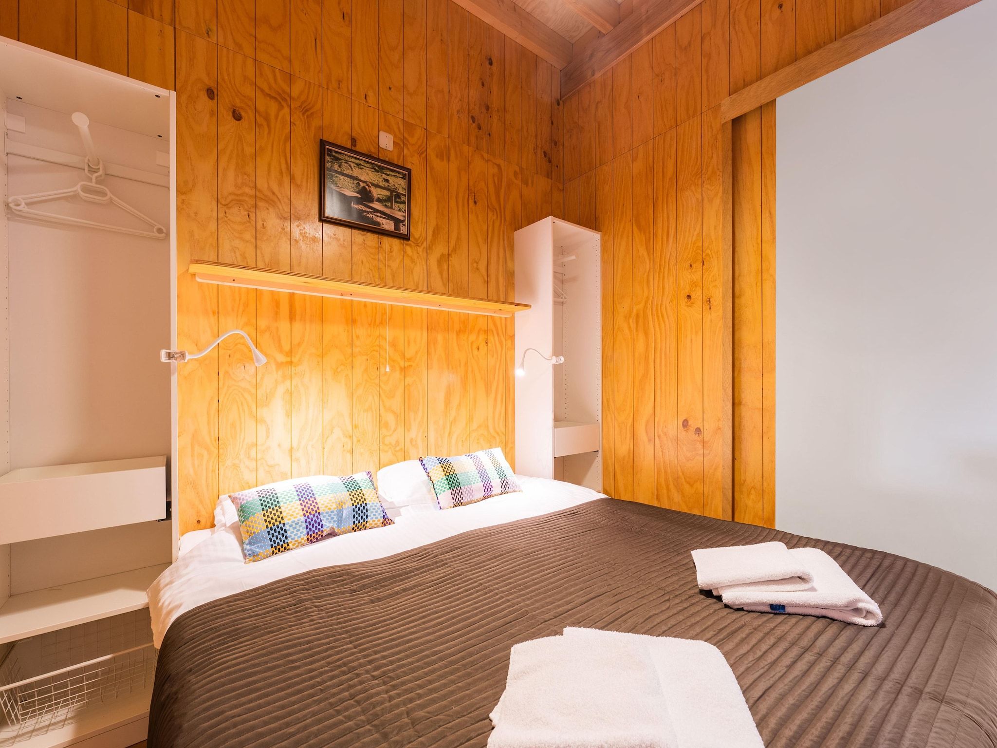 Een slaapkamer van Natuurhuis Dichtbij in Beilen