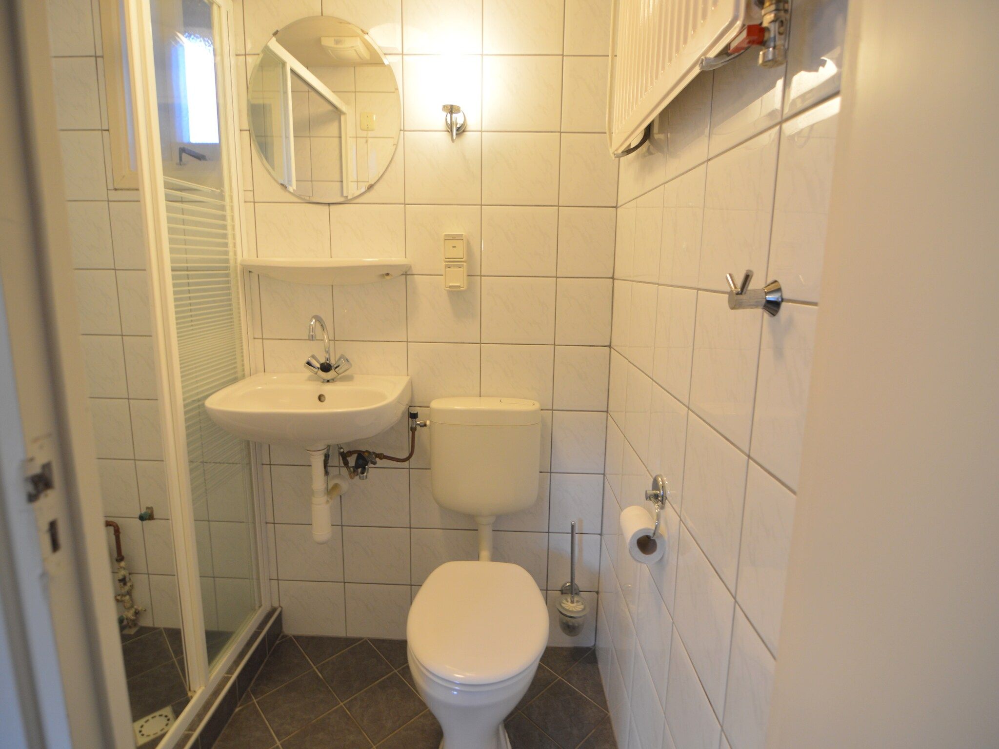 De badkamer van Bungalow 27 in Stramproy