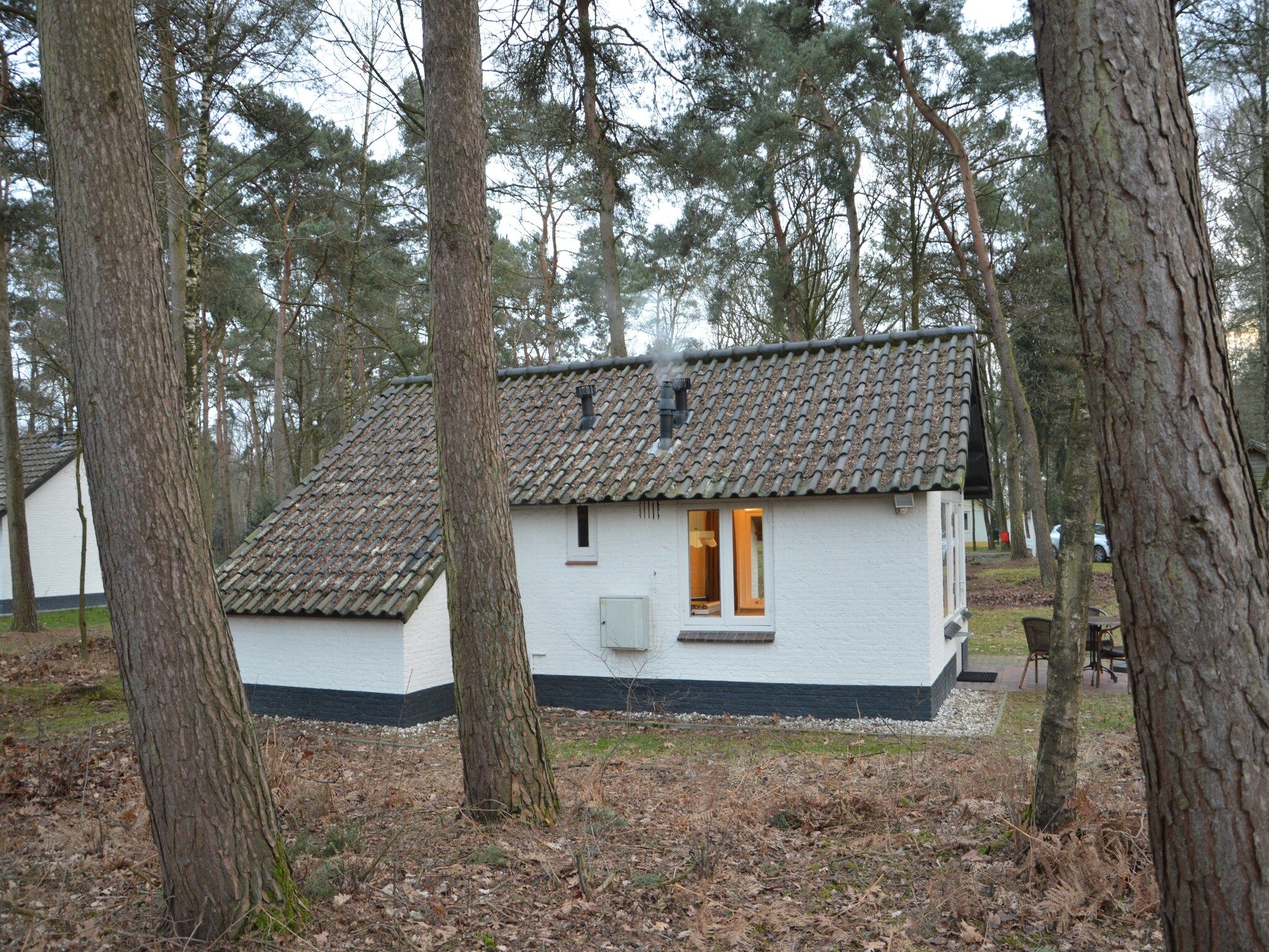 De buitenkant van Bungalow 27 in Stramproy