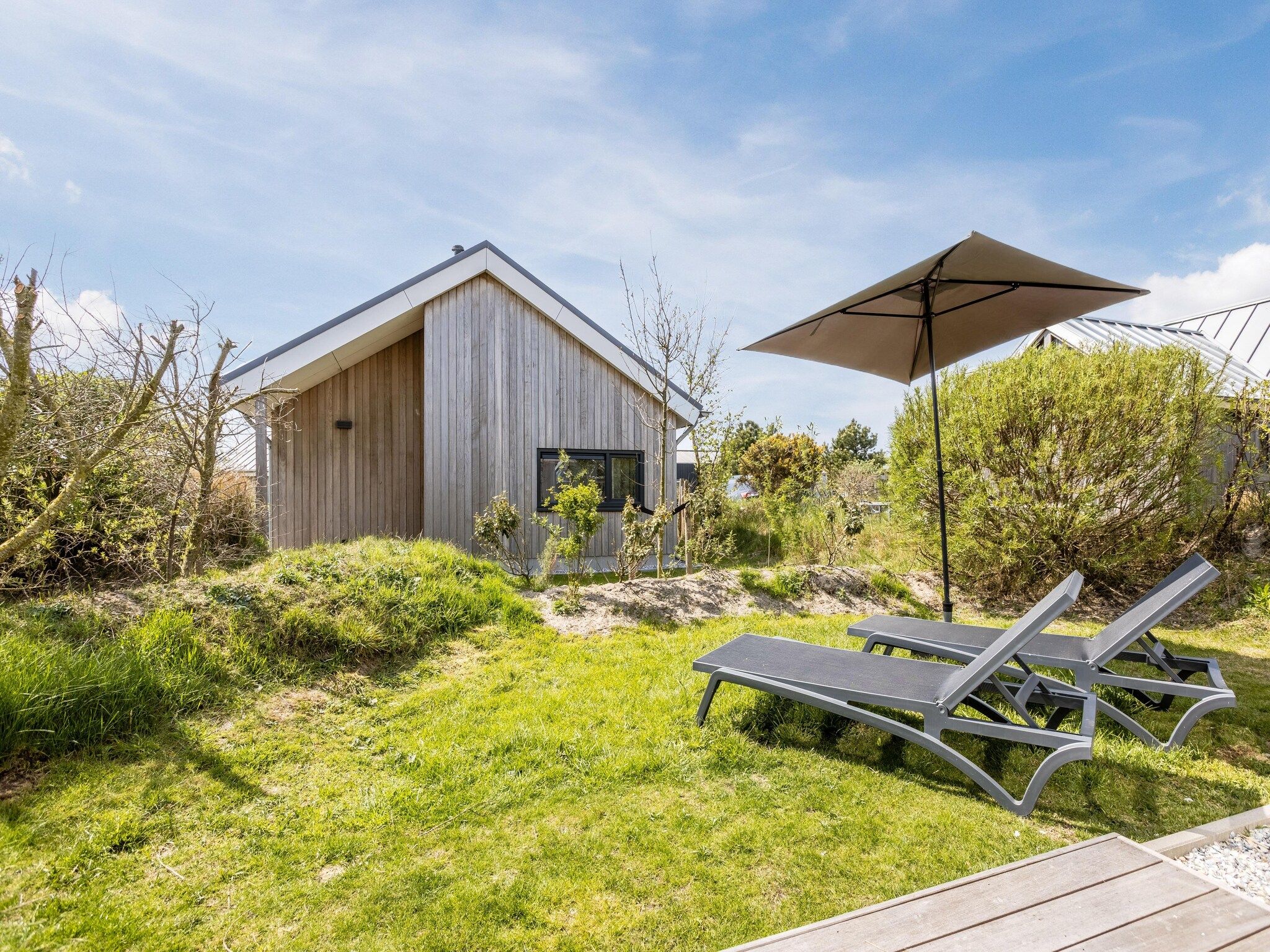 Parkfaciliteiten bij Vakantiepark Boomhiemke 9 in Hollum