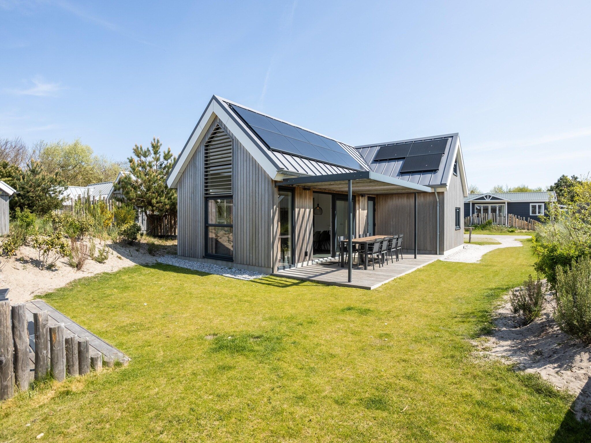 Parkfaciliteiten bij Vakantiepark Boomhiemke 9 in Hollum