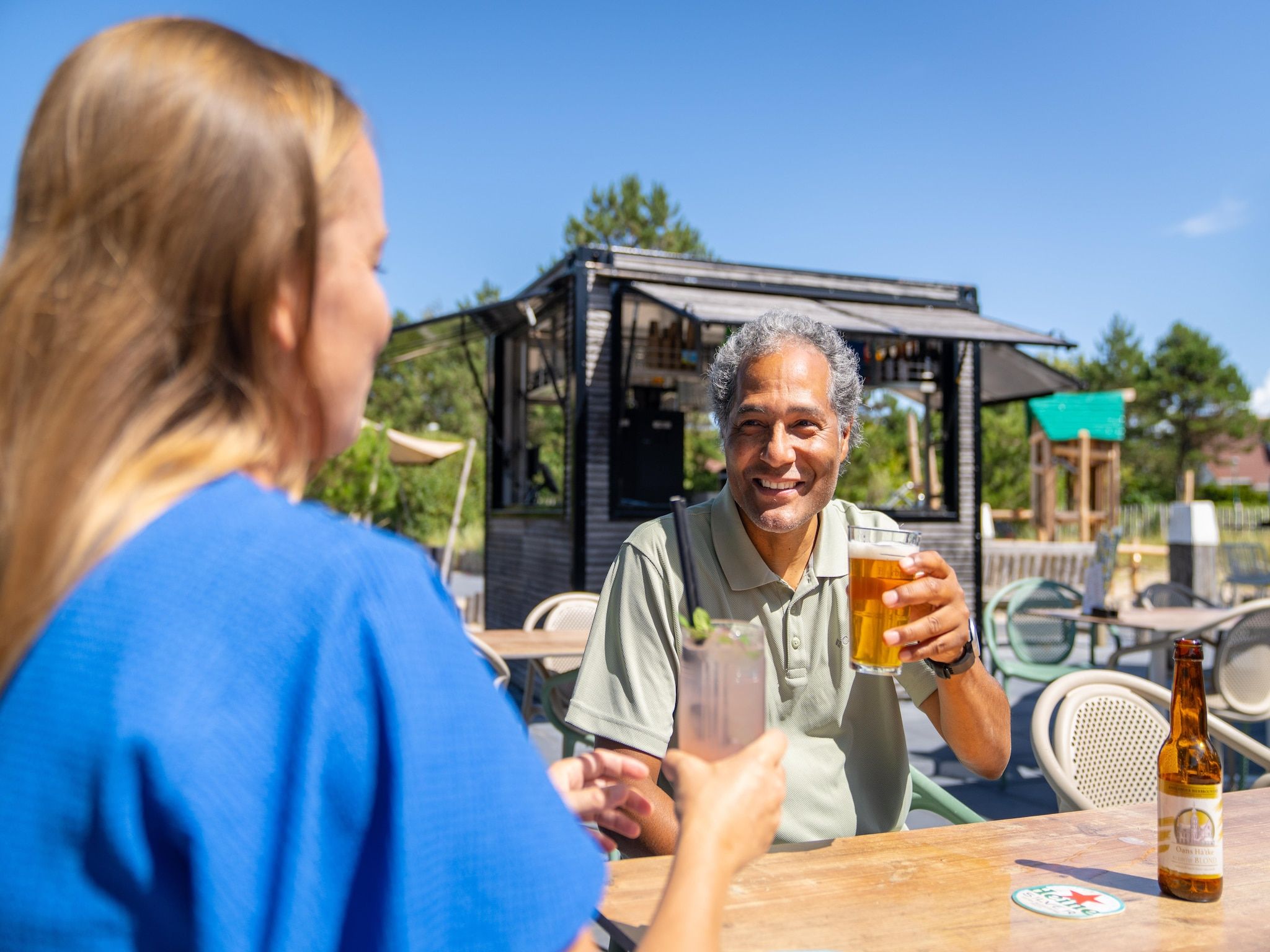Parkfaciliteiten bij Vakantiepark Boomhiemke 8 in Hollum