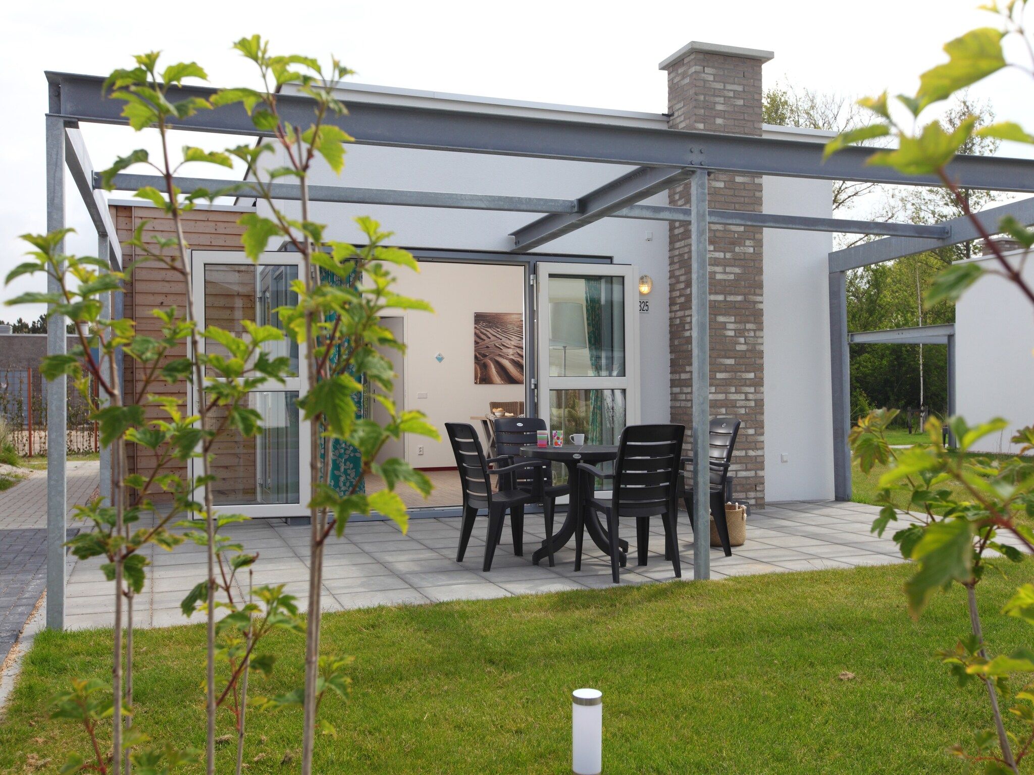 De buitenkant van Kustpark Texel 4 in De Koog