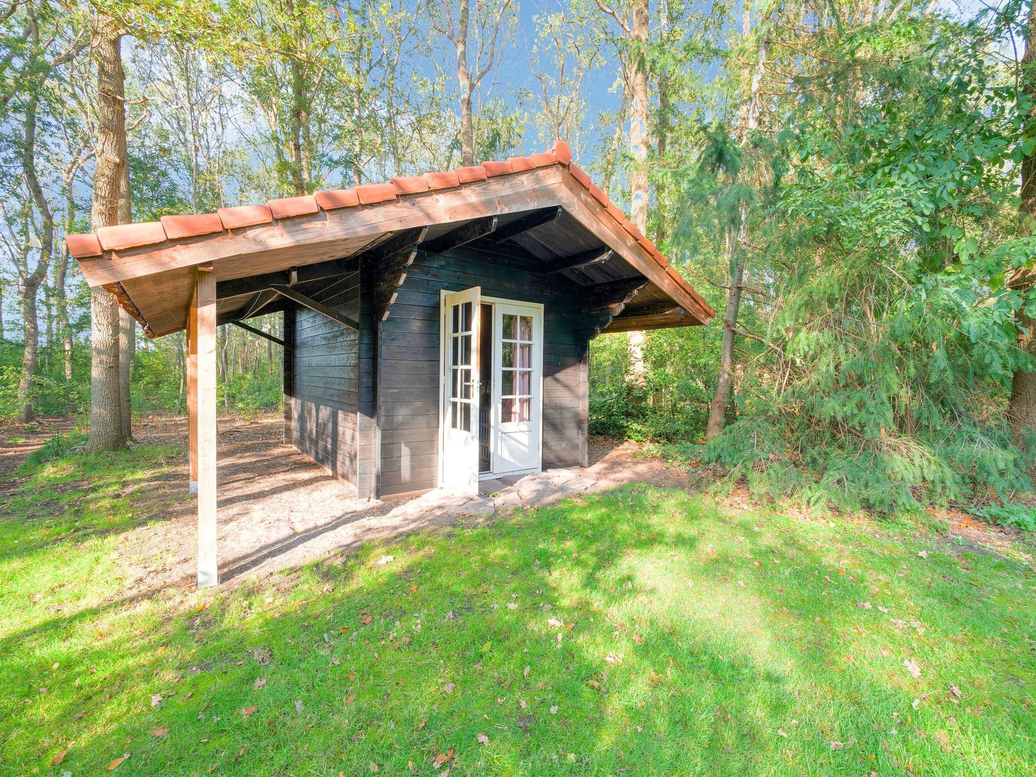 De tuin van The Forest Cottage in Zorgvlied