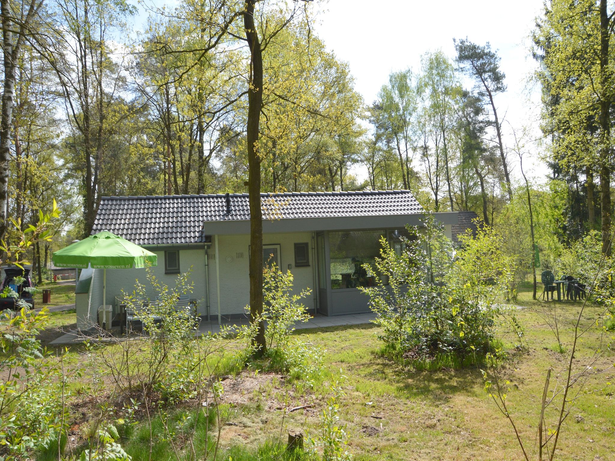 De tuin van Bungalow 5 in Stramproy