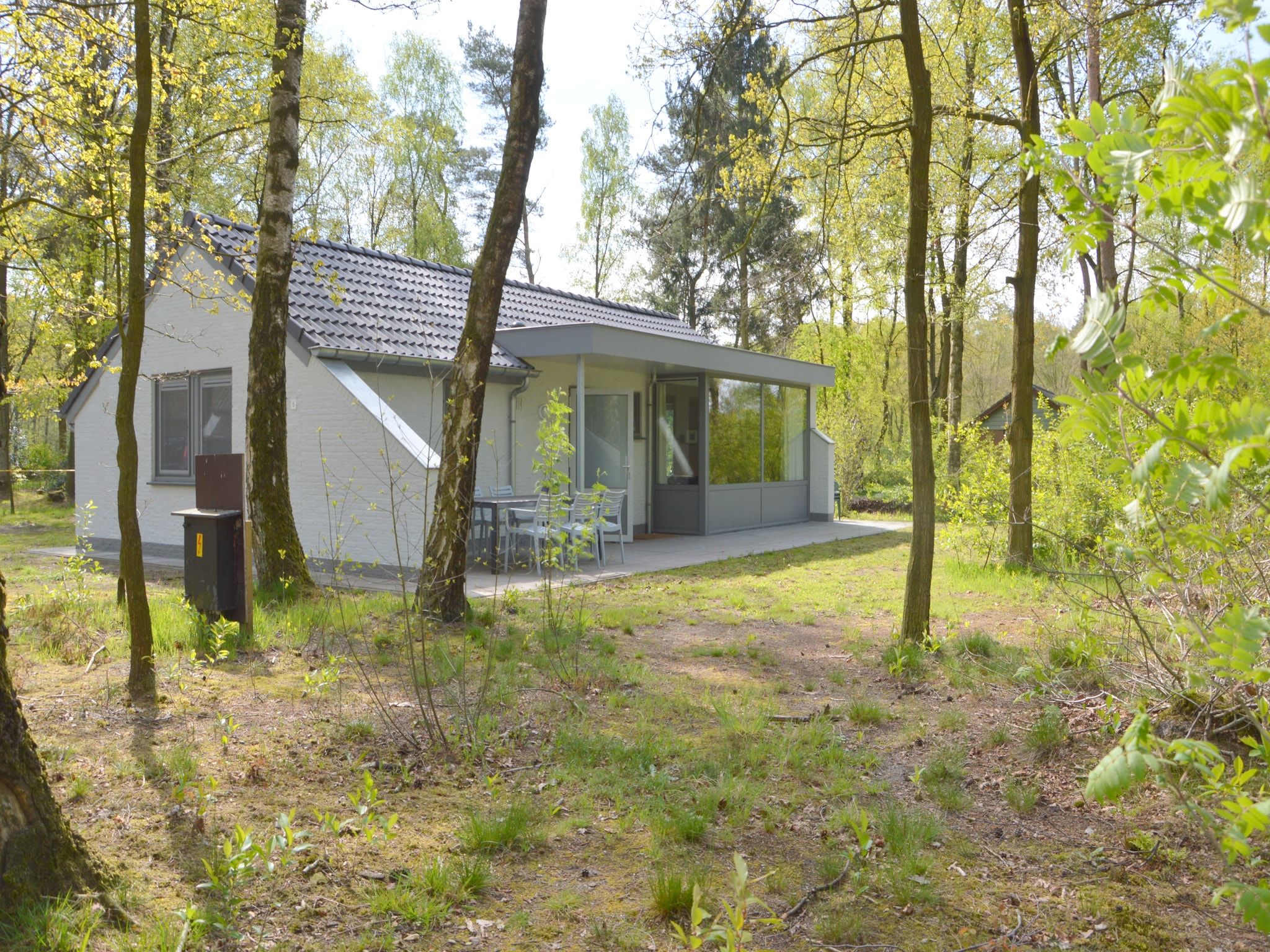 De tuin van Bungalow 5 in Stramproy