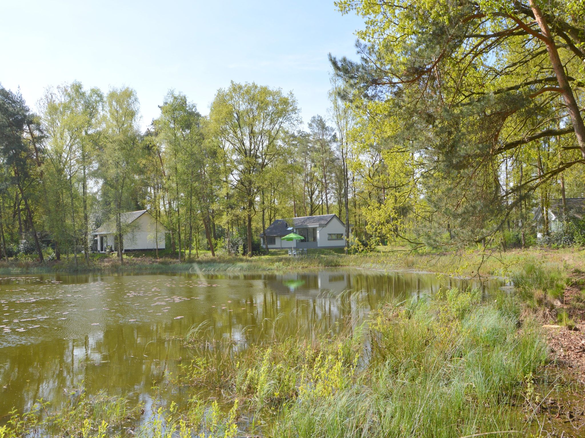 De buitenkant van Bungalow 4 in Stramproy